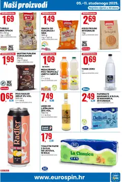 Katalog Eurospin - Pregled kataloga iz trgovine Eurospin, vrijedi od 05.11.2025 | Stranica: 11 | Proizvodi: Radler, Keksi, Grejp, Toaletni papir