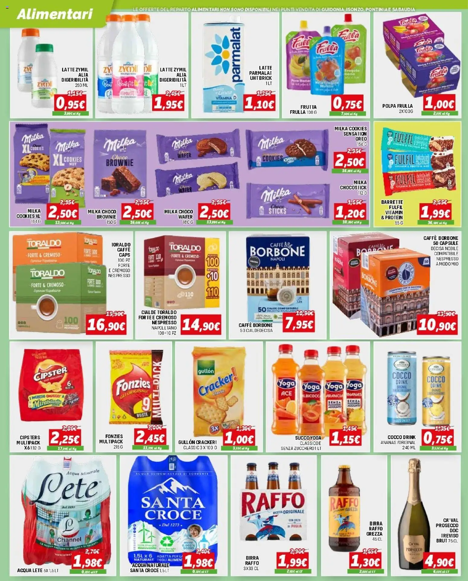 Volantino Orizzonte del 09.04.2026 | Pagina: 6 | Prodotti: Birra, Prosecco, Frutta, Latte