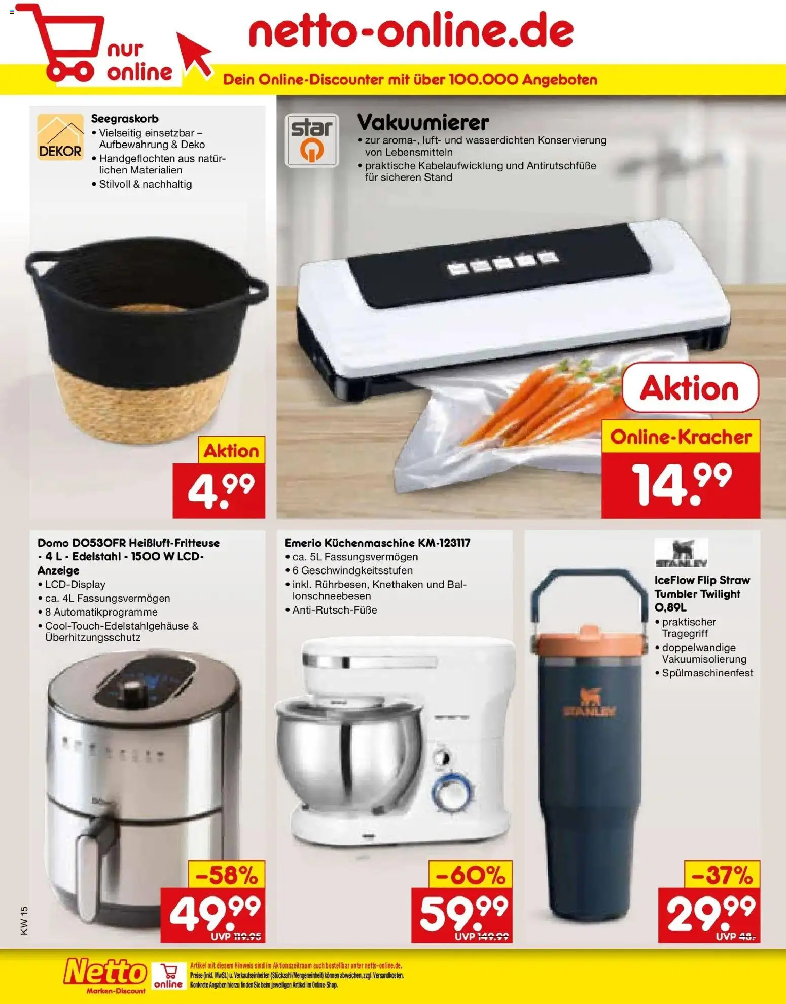 Netto Marken-Discount Prospekt Bad Friedrichshall	 – gültig ab 05.04.2026 | Seite: 40 | Produkte: Vakuumierer, Heißluftfritteuse