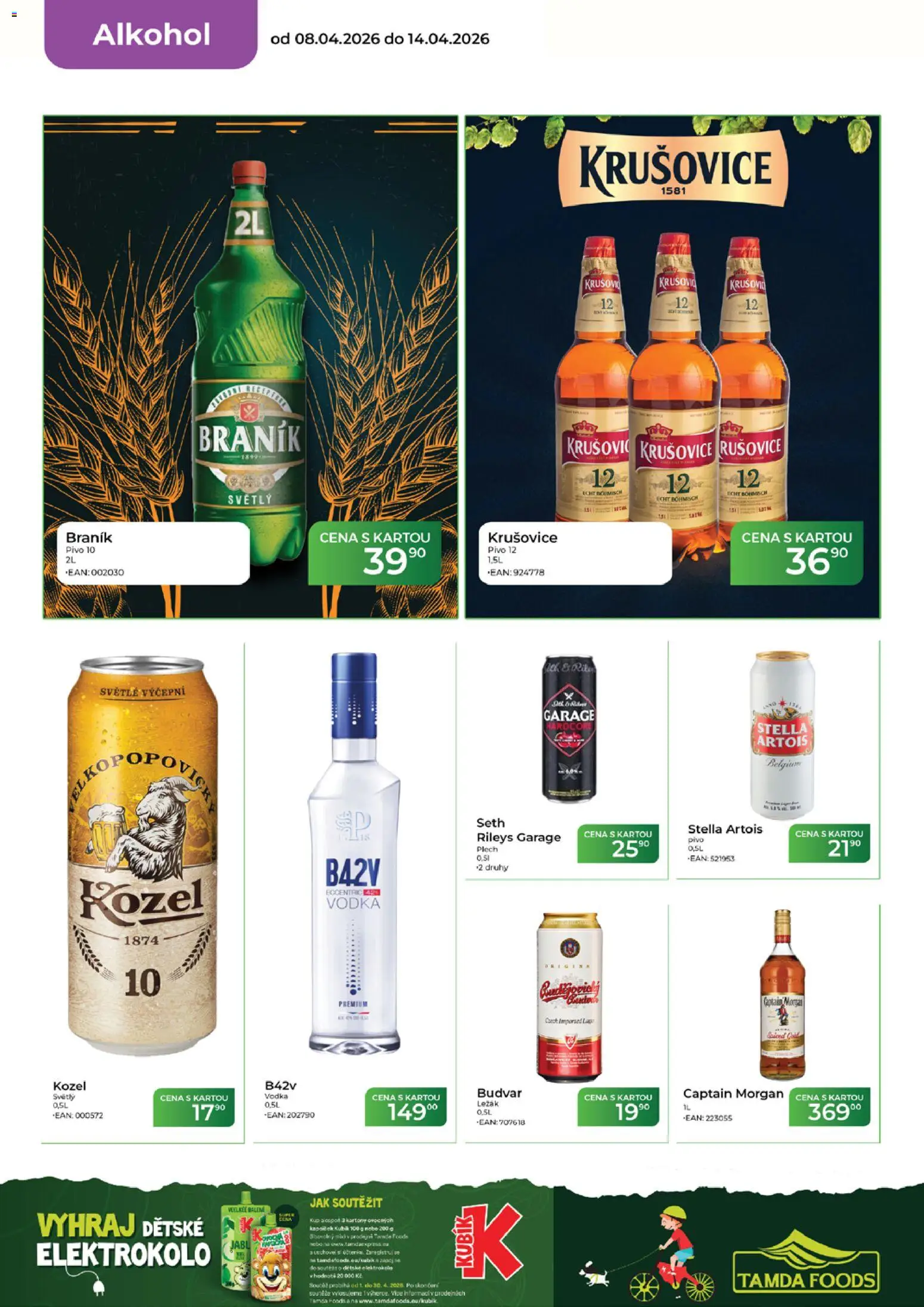 Tamda Foods leták od 08.04.2026 | Strana: 16 | Produkty: Kozel, Plech, Braník, Elektrokolo