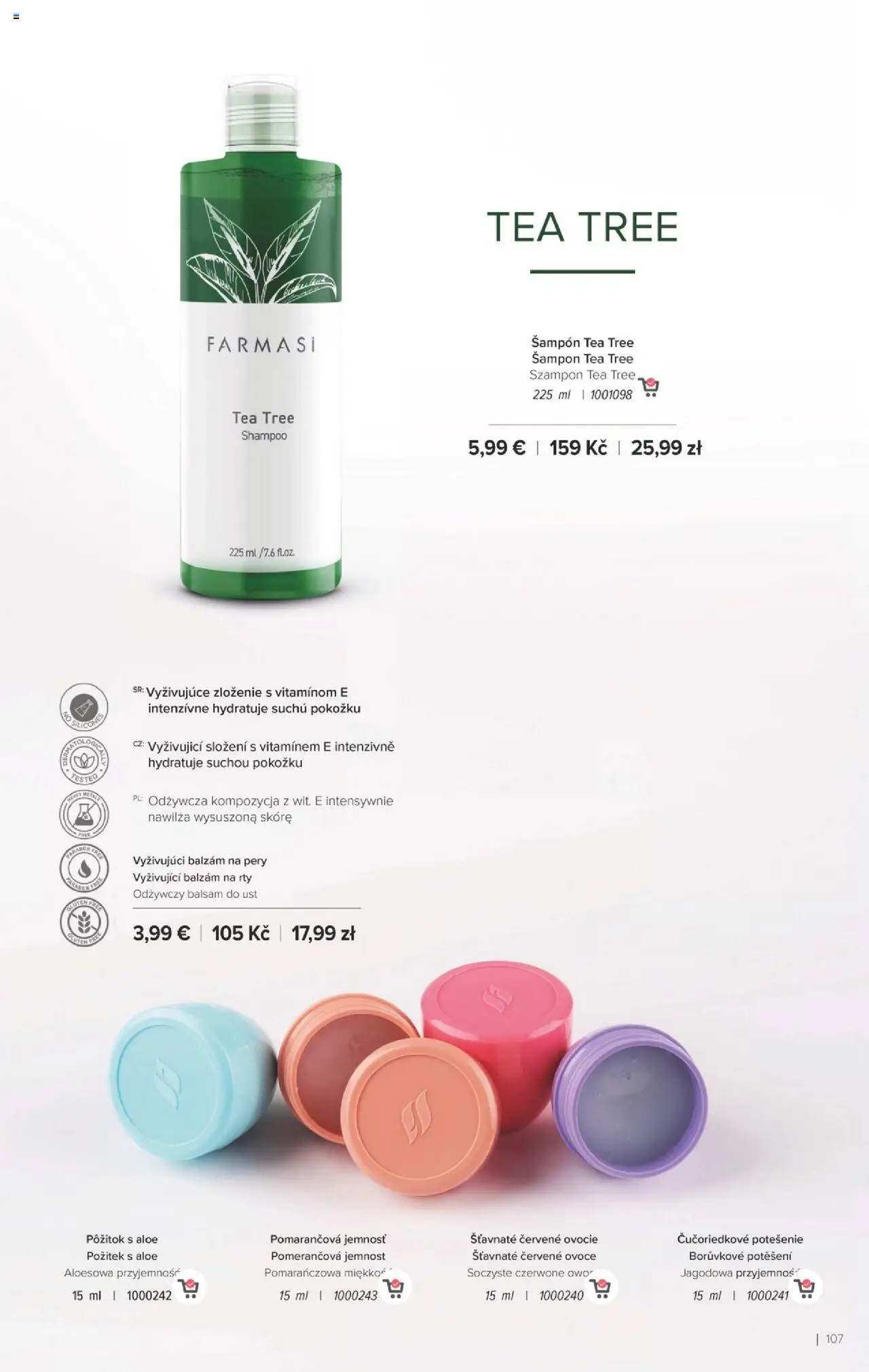 Nové Farmasi akcie – leták je platný od 24.09.2025 | Strana: 107 | Produkty: Šampón, Ovocie