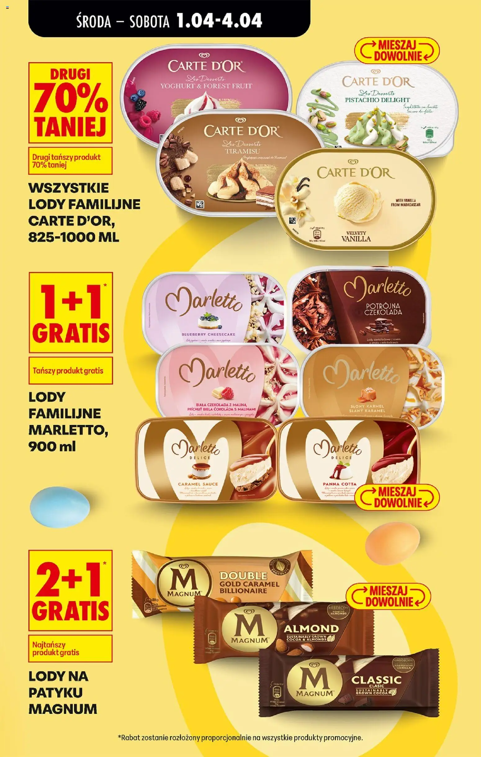 Biedronka gazetka od środy od 01.04.2026 | Strona: 11 | Produkty: Malina, Tiramisu, Ser, Lody