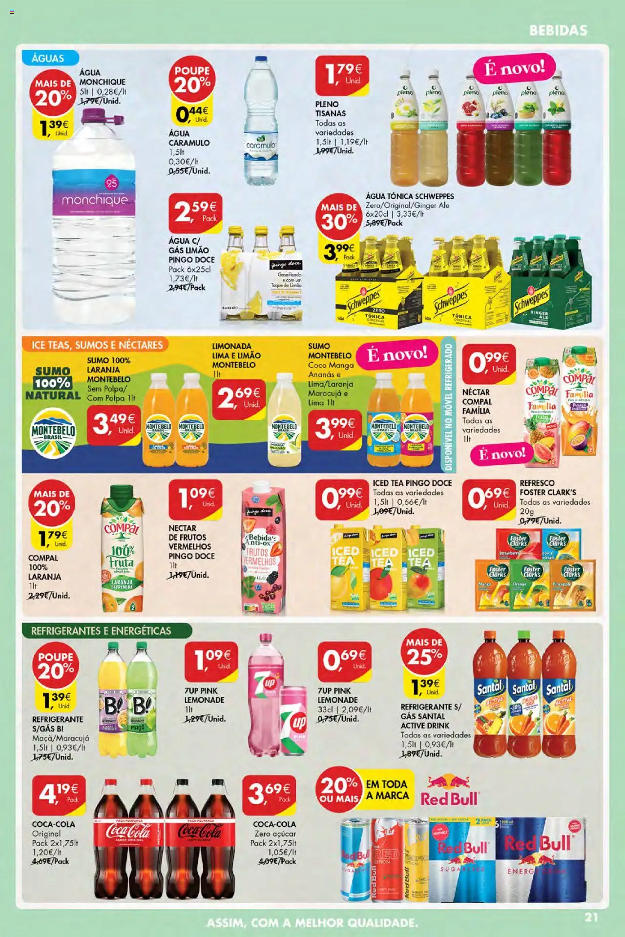 Pingo Doce Poupe Esta Semana Açores │ válido de 21.08.2025 | Página: 21 | Produtos: Refrigerante, Sumo, Açúcar, Truta
