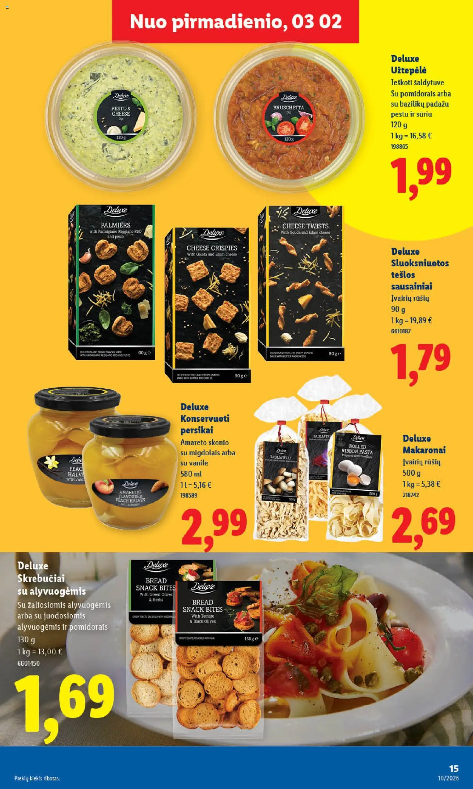 LIDL akcijos nuo 02.03.2026 | Puslapis: 19 | Prekių: Svogūnai, Aliejus, Sultys, Kečupas