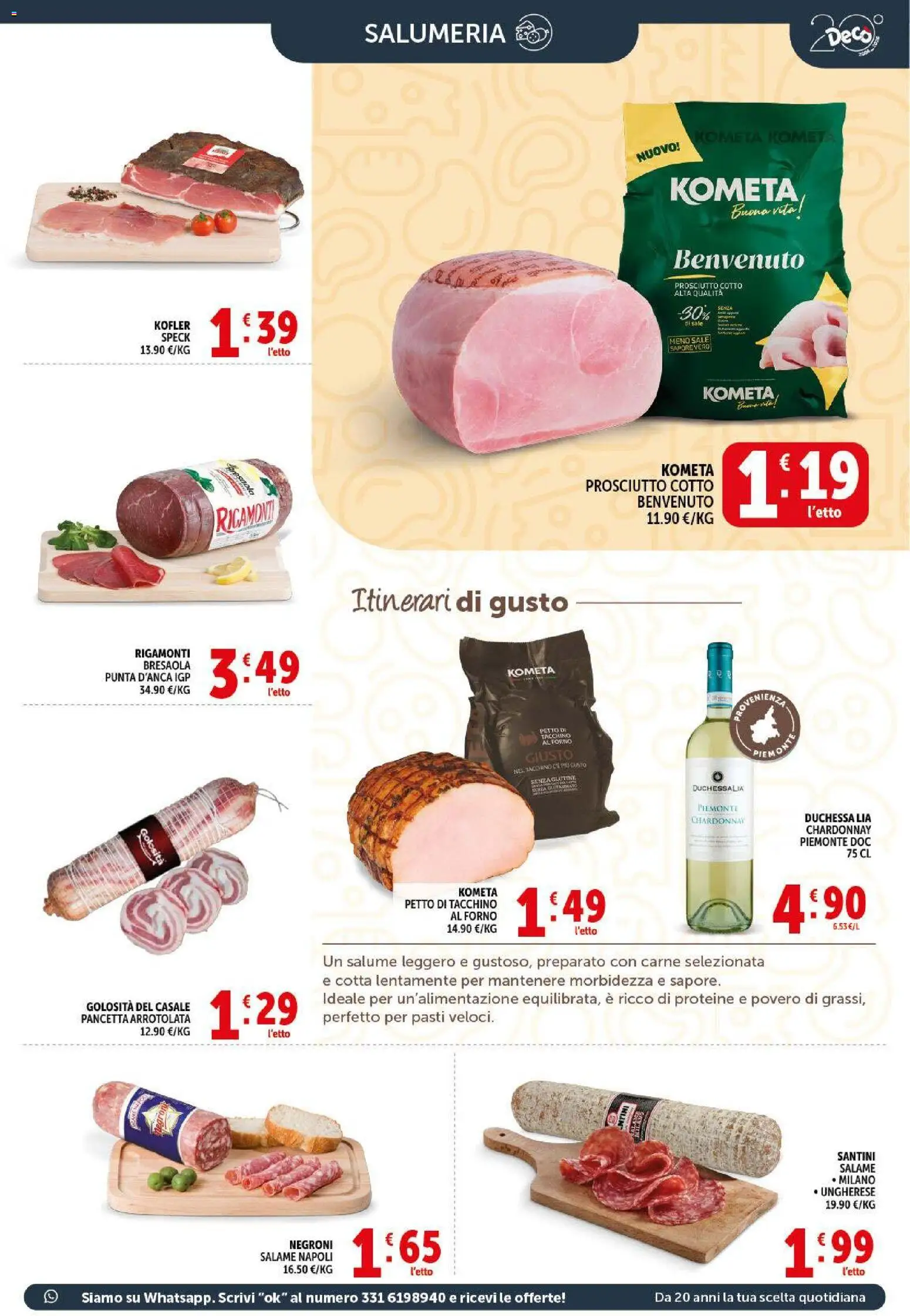 Volantino Decò del 09.04.2026 | Pagina: 5 | Prodotti: Speck, Bresaola, Tacchino, Forno