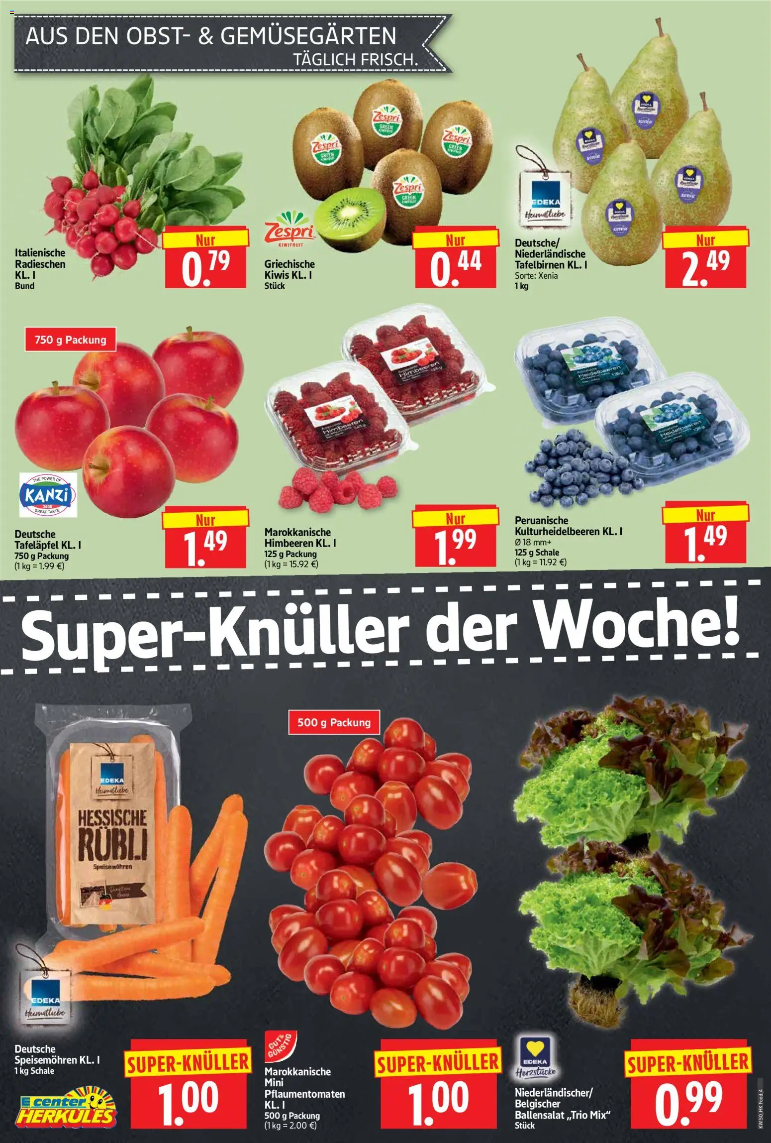 HERKULES Prospekt 	 – gültig ab 08.12.2025 | Seite: 4 | Produkte: Himbeeren, Obst