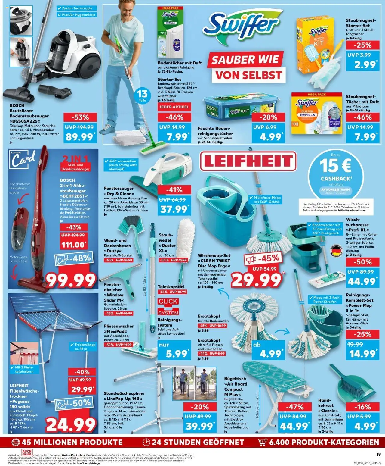 Kaufland prospekt Bad Salzungen	 - gültig ab dem 31.08.2025 | Seite: 30 | Produkte: Trockner, Staubsauger, Duft, Reinigungstücher