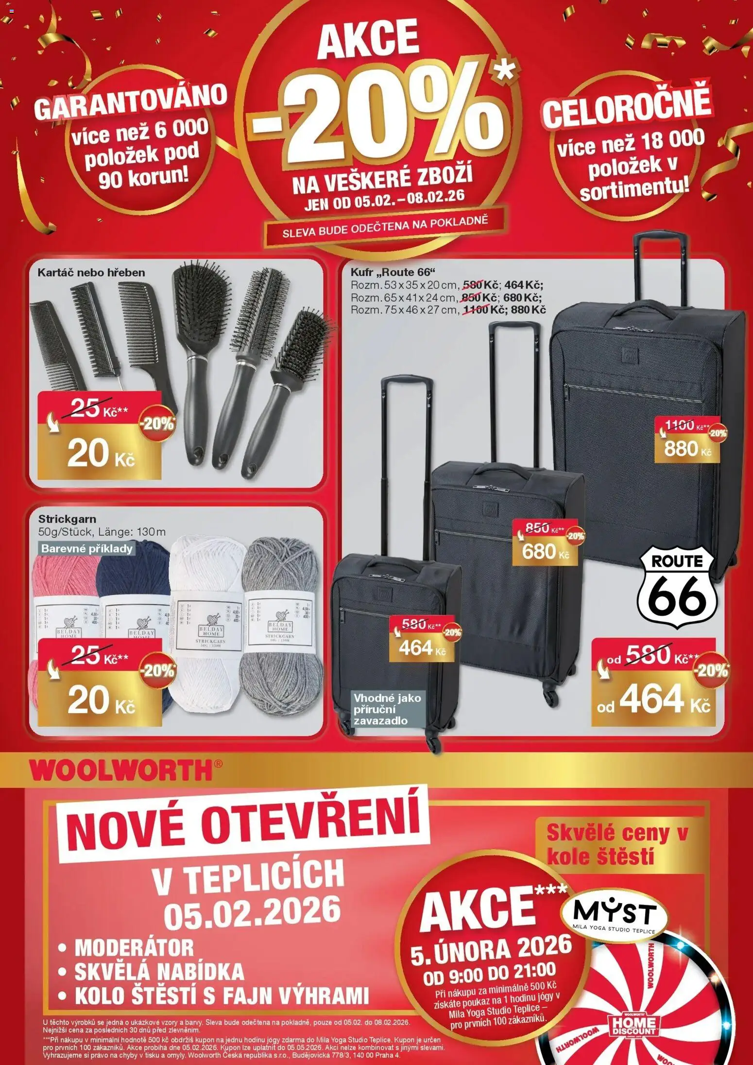Woolworth leták od 05.02.2026 | Strana: 8 | Produkty: Kufr, Kolo, Mila, Kartáč