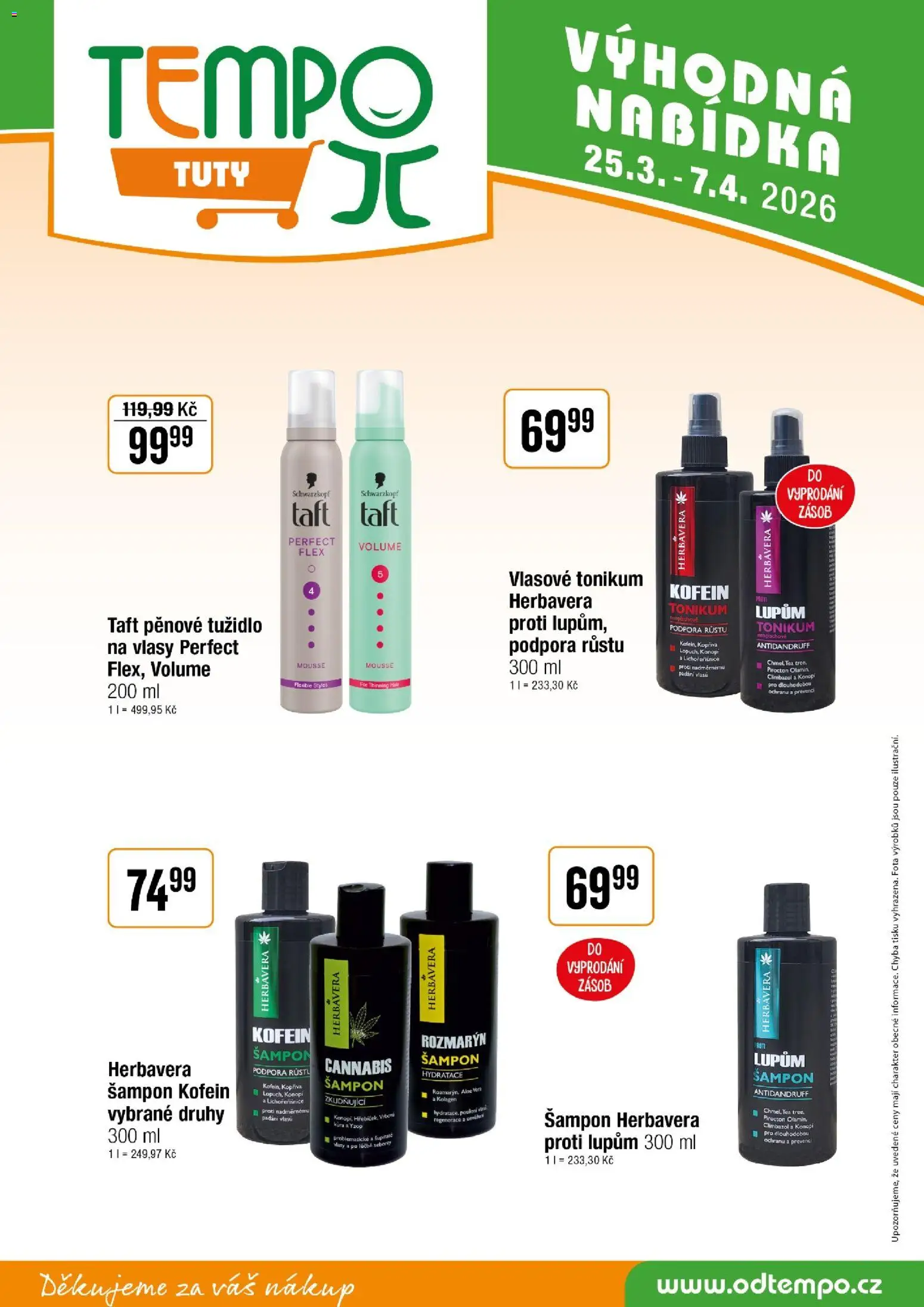 Tempo leták - Tuty od 25.03.2026 | Strana: 17 | Produkty: Kolagen, Aloe vera, Šampon, Tužidlo