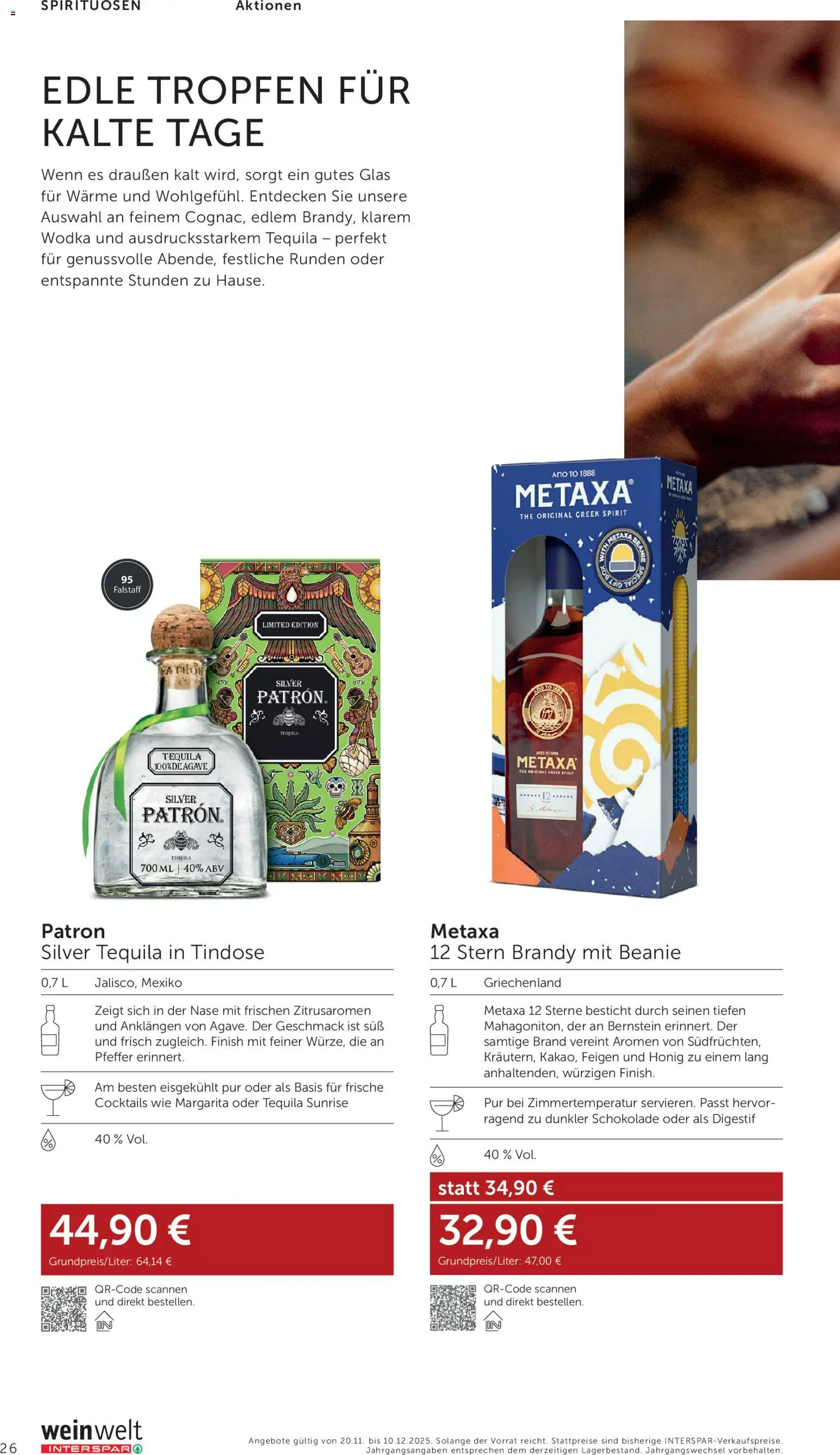 Interspar Wein Welt gültig ab 20.11.2025 | Seite: 26 | Produkte: Wodka, Pfeffer, Schokolade