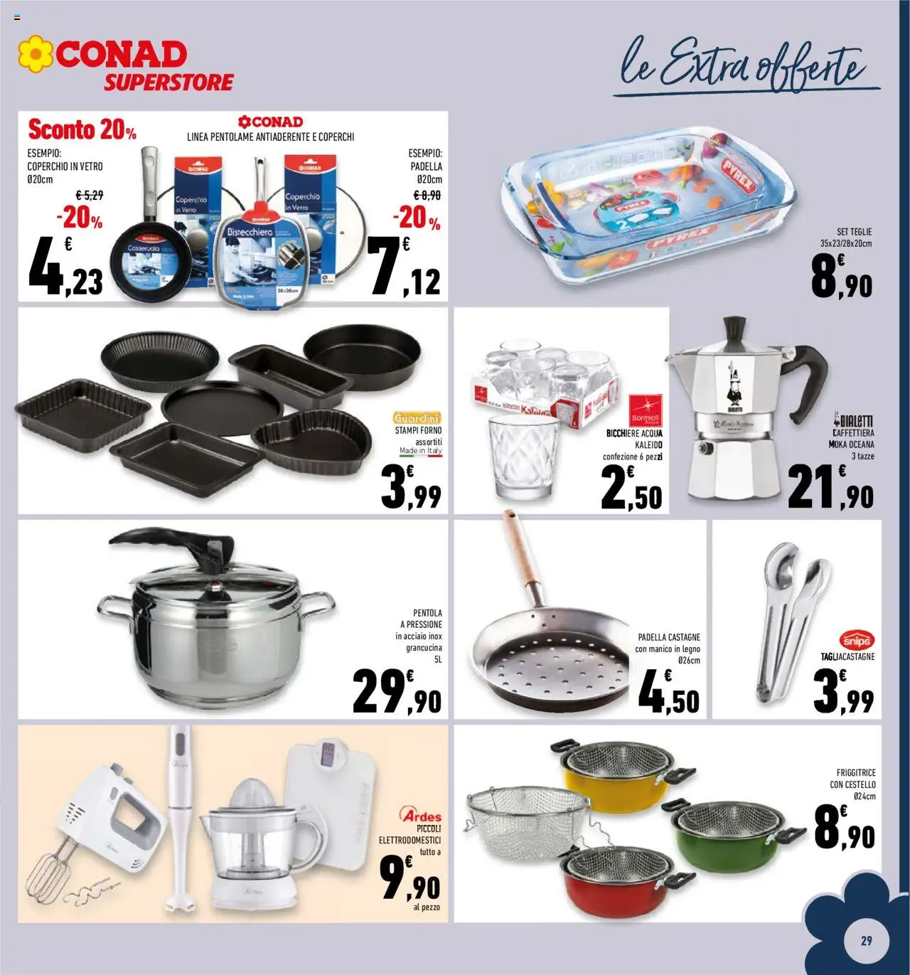 Volantino Conad del 22.10.2025 | Pagina: 29 | Prodotti: Acqua, Forno, Casseruola, Friggitrice