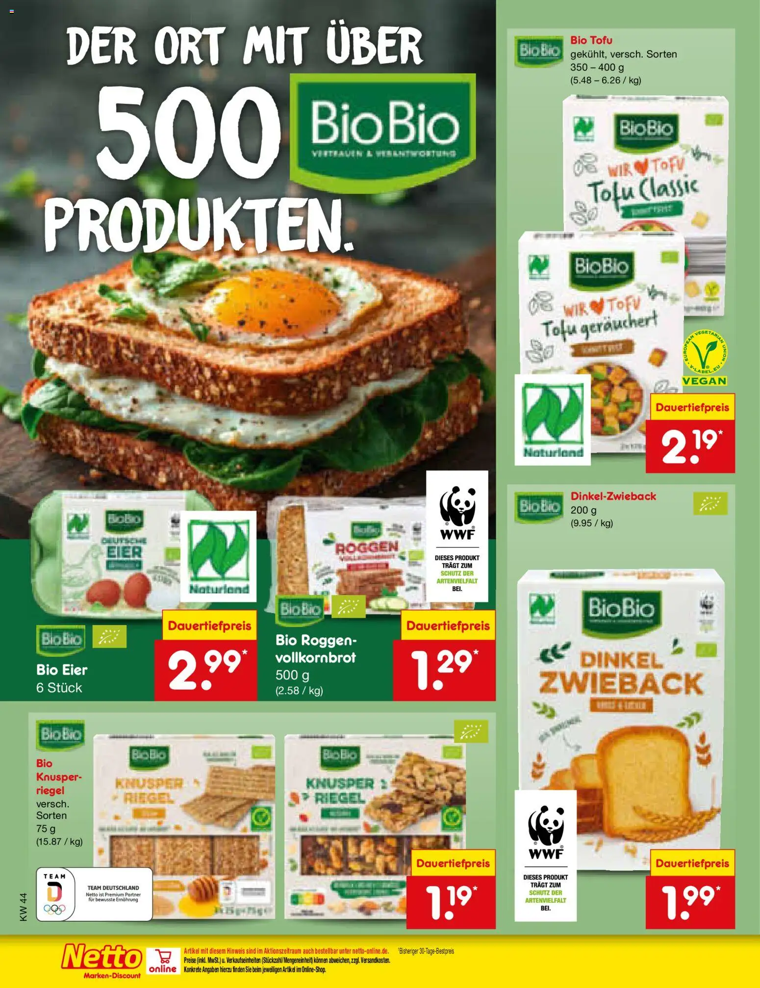 Netto Marken-Discount Prospekt 	 – gültig ab 27.10.2025 | Seite: 50 | Produkte: Eier, Vollkornbrot