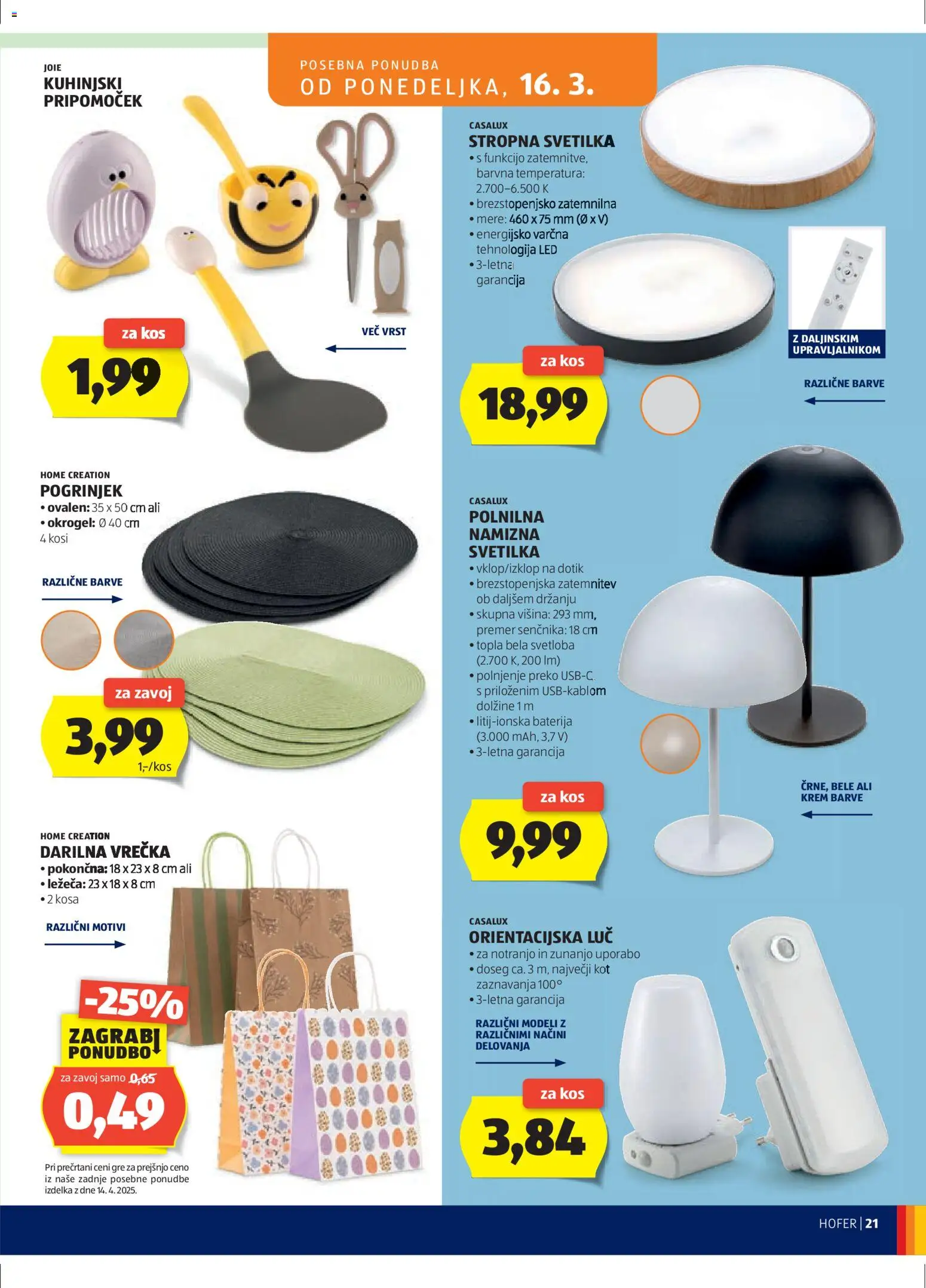 Hofer SI katalog | vrijedi od 11.03.2026 | Stranica: 21 | Proizvodi: Baterija