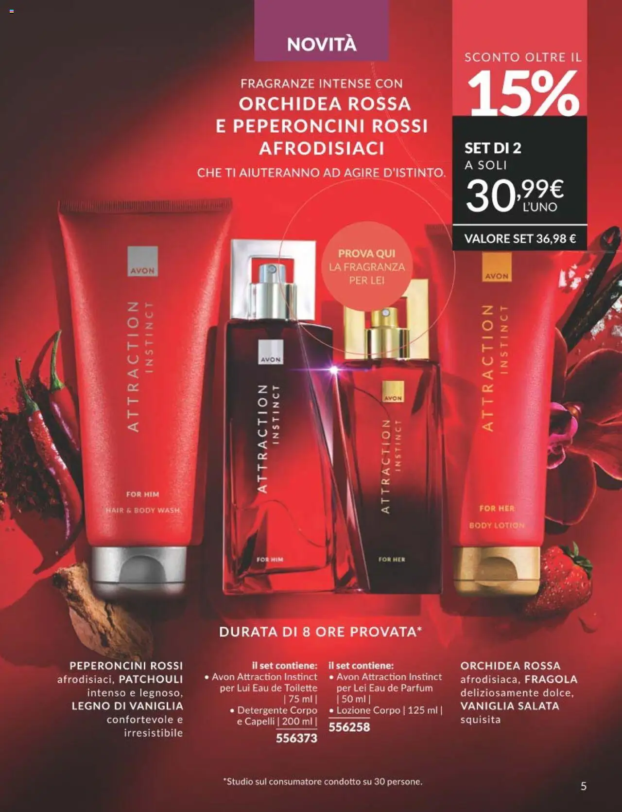 Volantino Avon del 01.09.2025 | Pagina: 5 | Prodotti: Detergente, Body, Orchidea, Fragranza