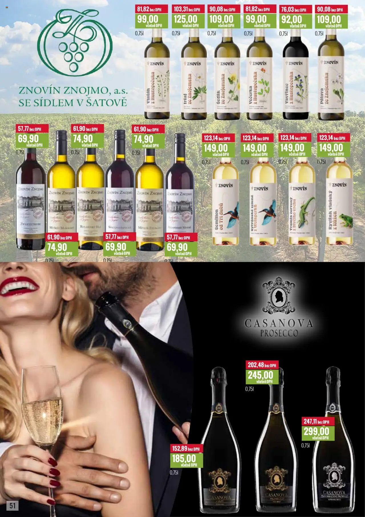 Ratio leták od 01.10.2025 | Strana: 52 | Produkty: Prosecco, Tramín červený