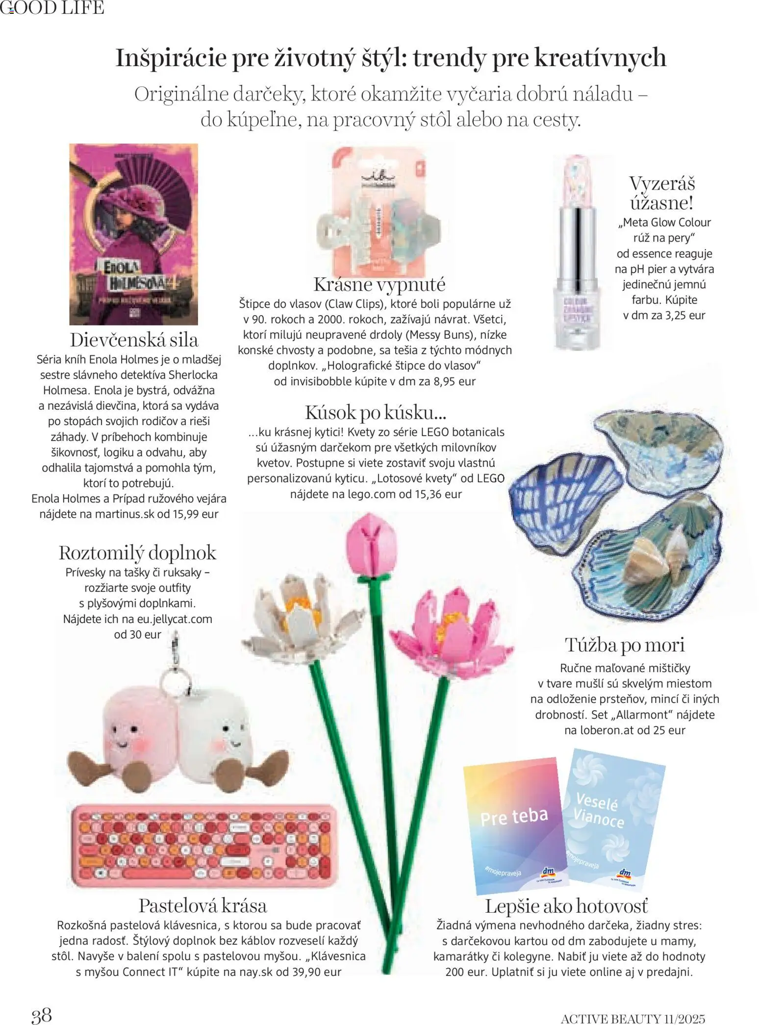 Nové dm drogerie akcie – leták je platný od 15.12.2025 | Strana: 38 | Produkty: Pracovný stôl, Stôl, Rúž na pery