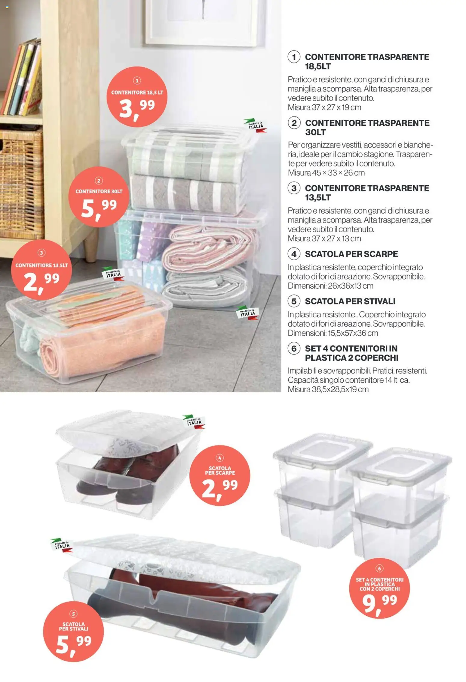 Volantino IN's del 18.03.2026 | Pagina: 4 | Prodotti: Tè, Stivali, Contenitore, Scatola