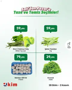 28.10.2025 tarihinden itibaren geçerli olan Kim Market kataloğu önizlemesi | Sayfa: 7