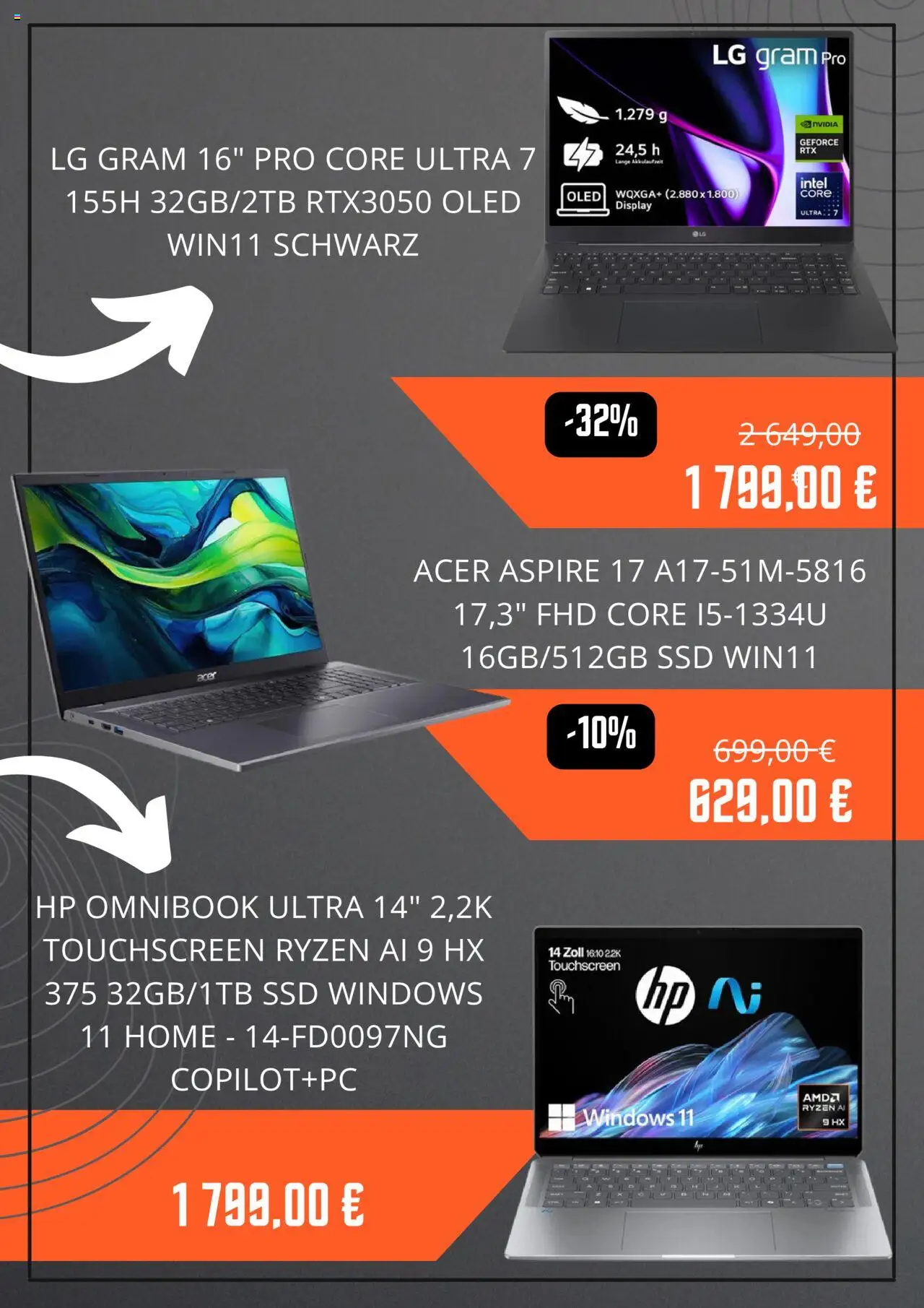 Cyberport Prospekt 	 - gültig ab dem 17.07.2025 | Seite: 4 | Produkte: HP, LG