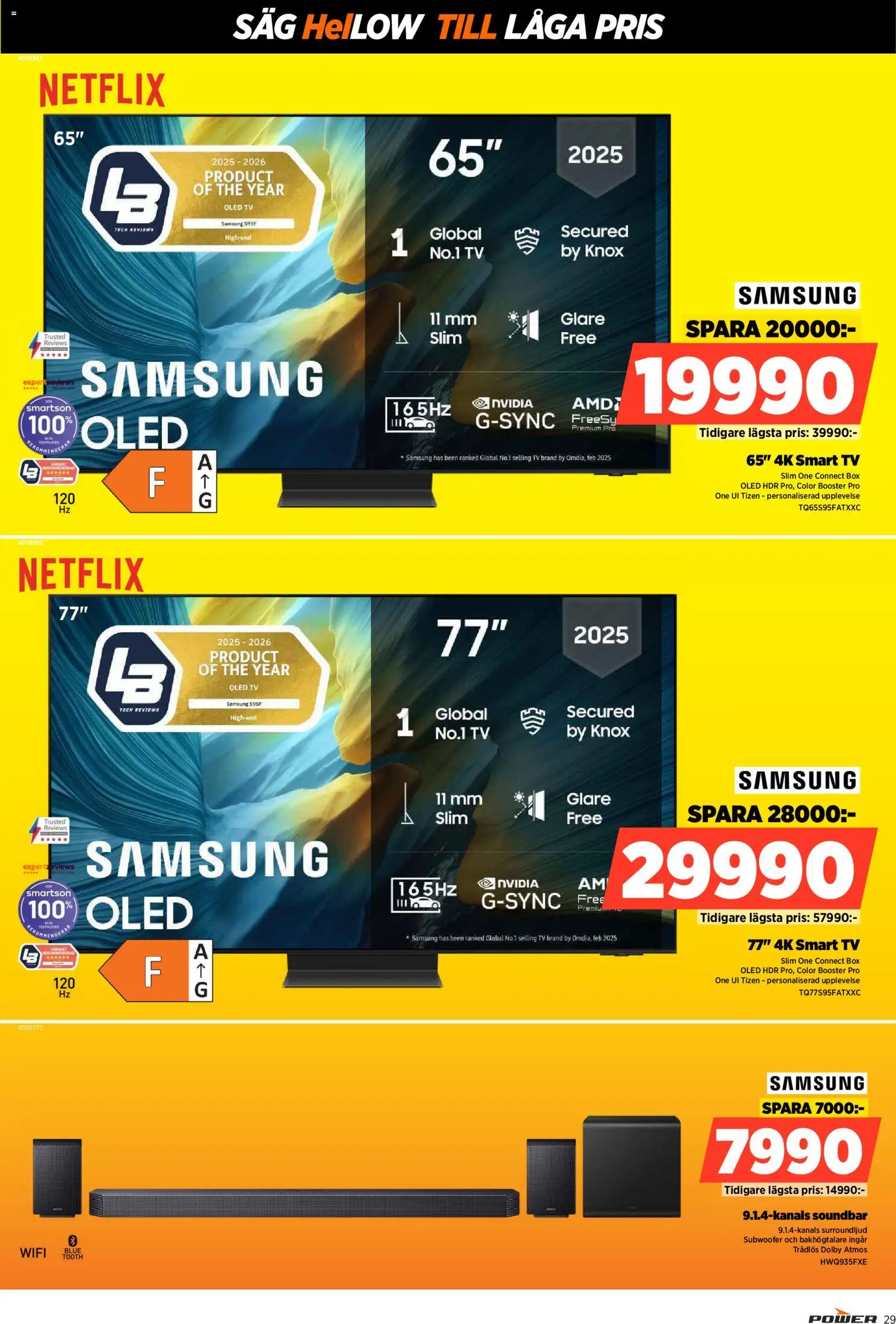 Power reklamblad aktuell från 02.02.2026 | Sida: 29 | Produkter: Såg, Smart tv, Tv, Wifi