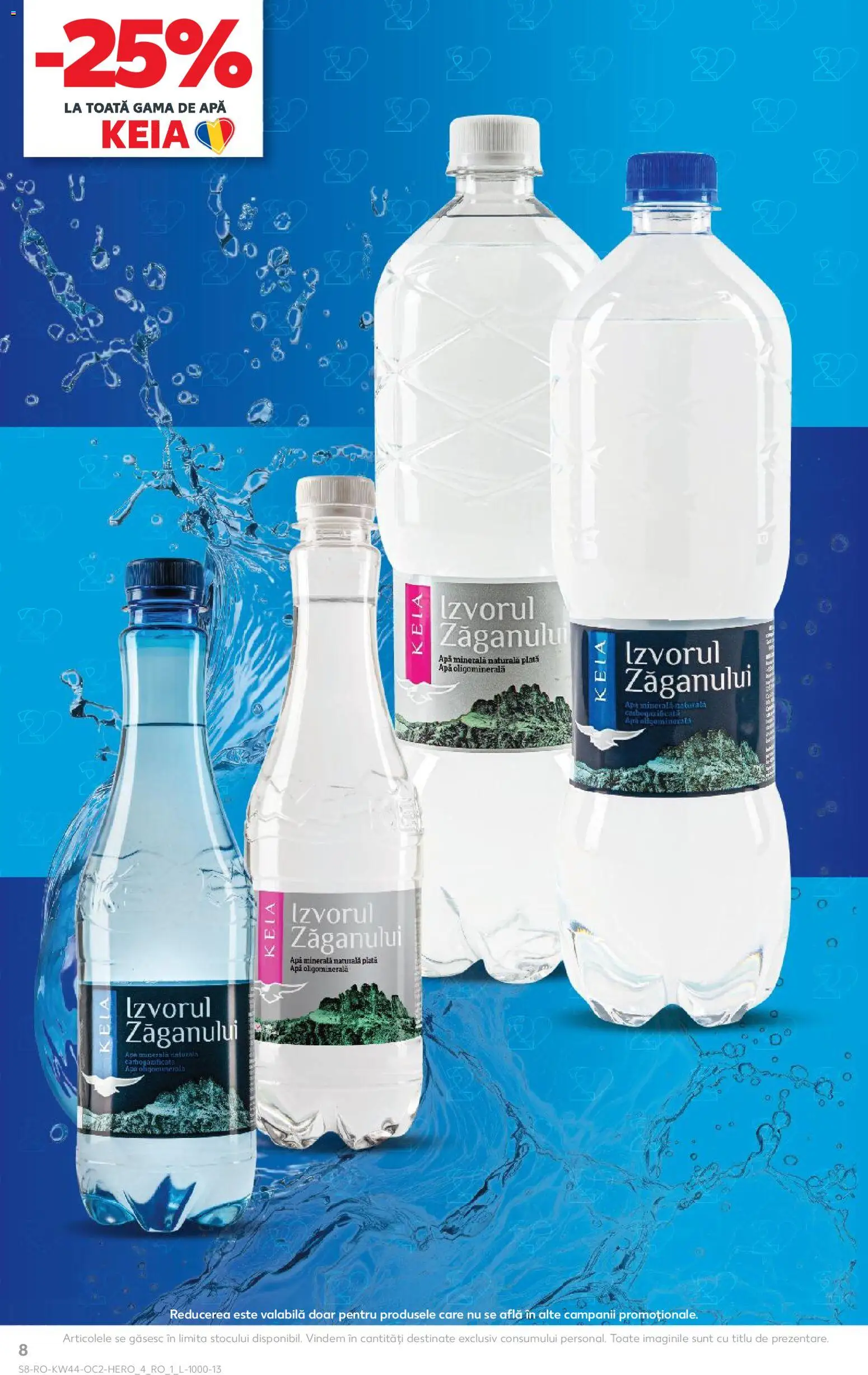Noul catalog Kaufland – valabil de la 29.10.2025 | Pagină: 8 | Produse: Yazı tahtası kalemi, Apă