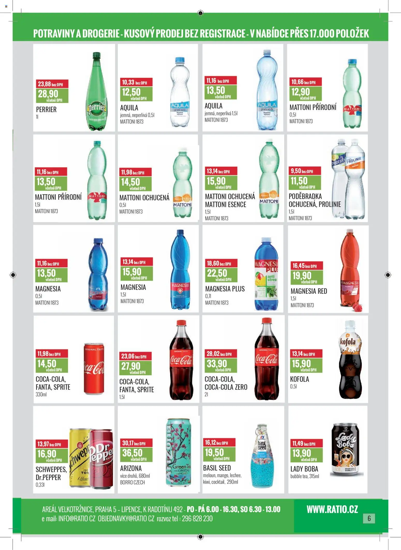 Ratio leták od 01.11.2025 | Strana: 7 | Produkty: Voda, Mattoni Esence, Prolinie, Cola