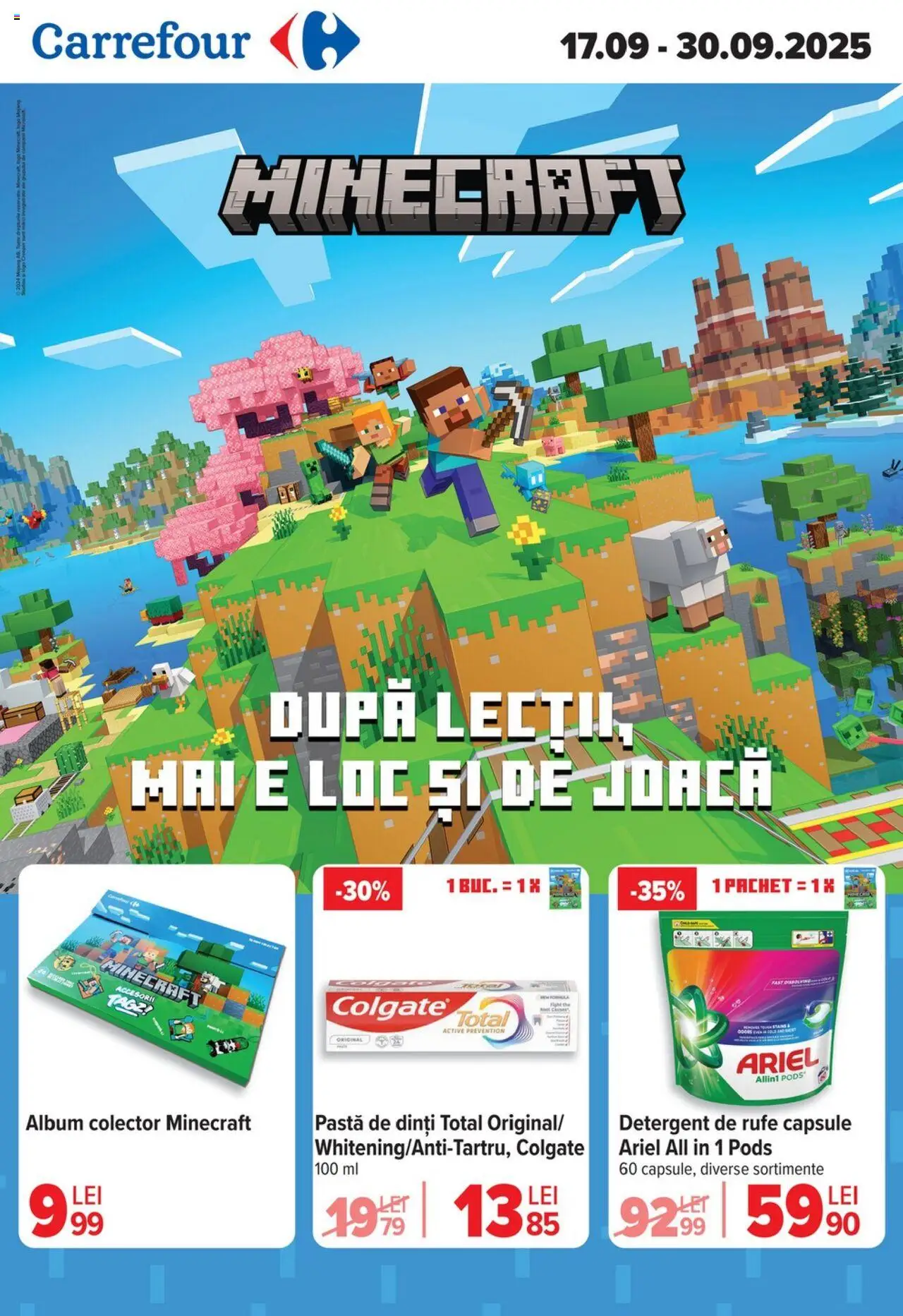 Noul catalog Carrefour – valabil de la 17.09.2025 | Pagină: 1 | Produse: Pastă de dinți, Detergent