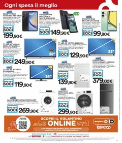 Volantino Ipercoop del 17.07.2025 | Pagina: 29 | Prodotti: Smartphone samsung, Freezer, Smartphone, USB