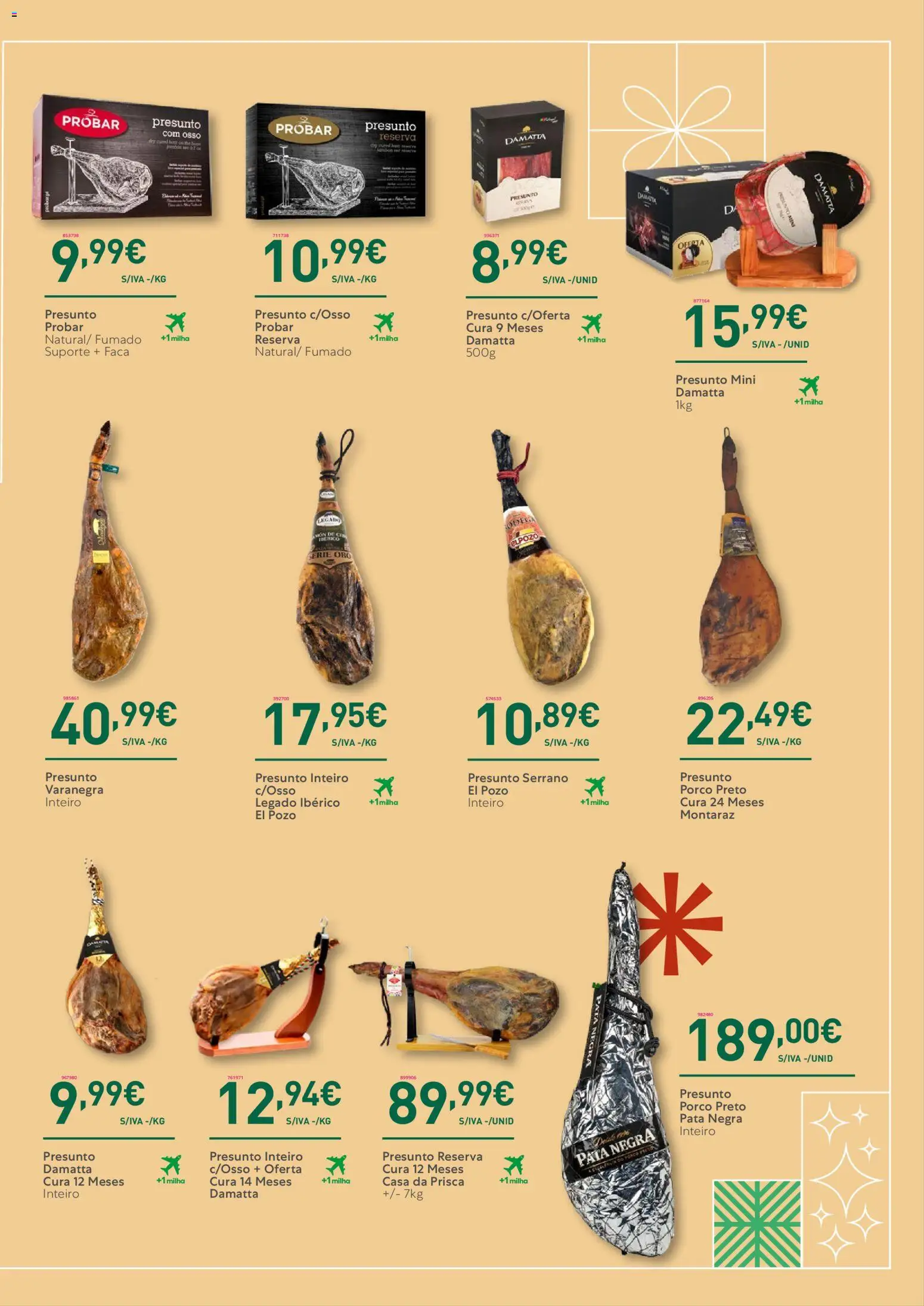 Recheio - Catálogo de Natal │ válido de 06.11.2025 | Página: 3 | Produtos: Faca, Presunto