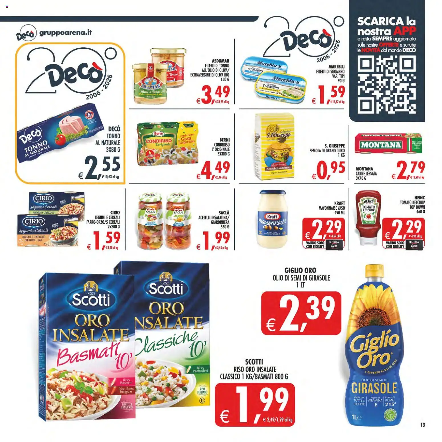 Volantino Decò del 07.04.2026 | Pagina: 14 | Prodotti: Cereali, Ketchup, Lenticchie, Farro
