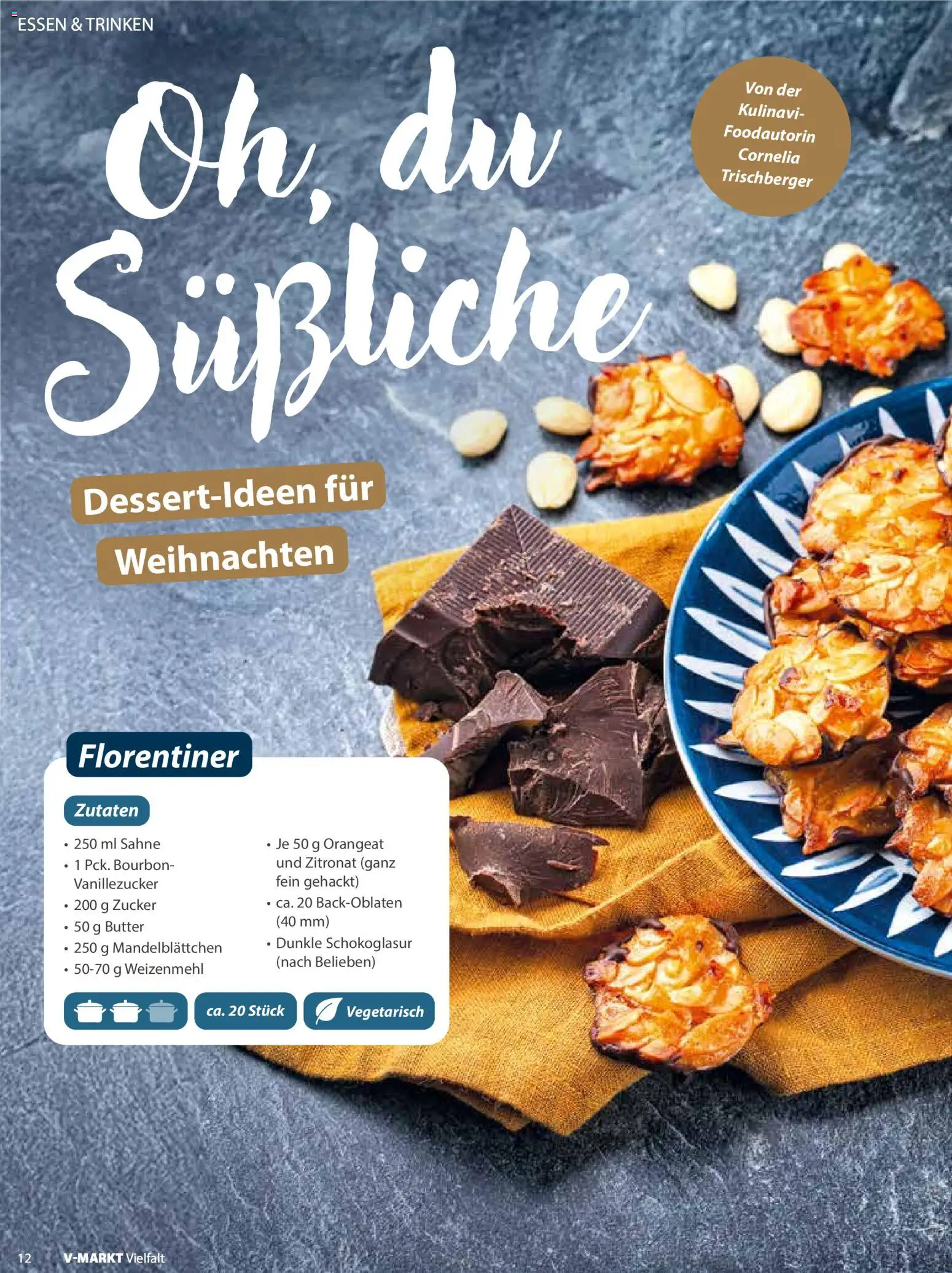 V-Markt - Vielfalt November / Dezember 2025 – gültig ab 01.11.2025 | Seite: 12 | Produkte: Butter, Zucker, Bourbon, Sahne