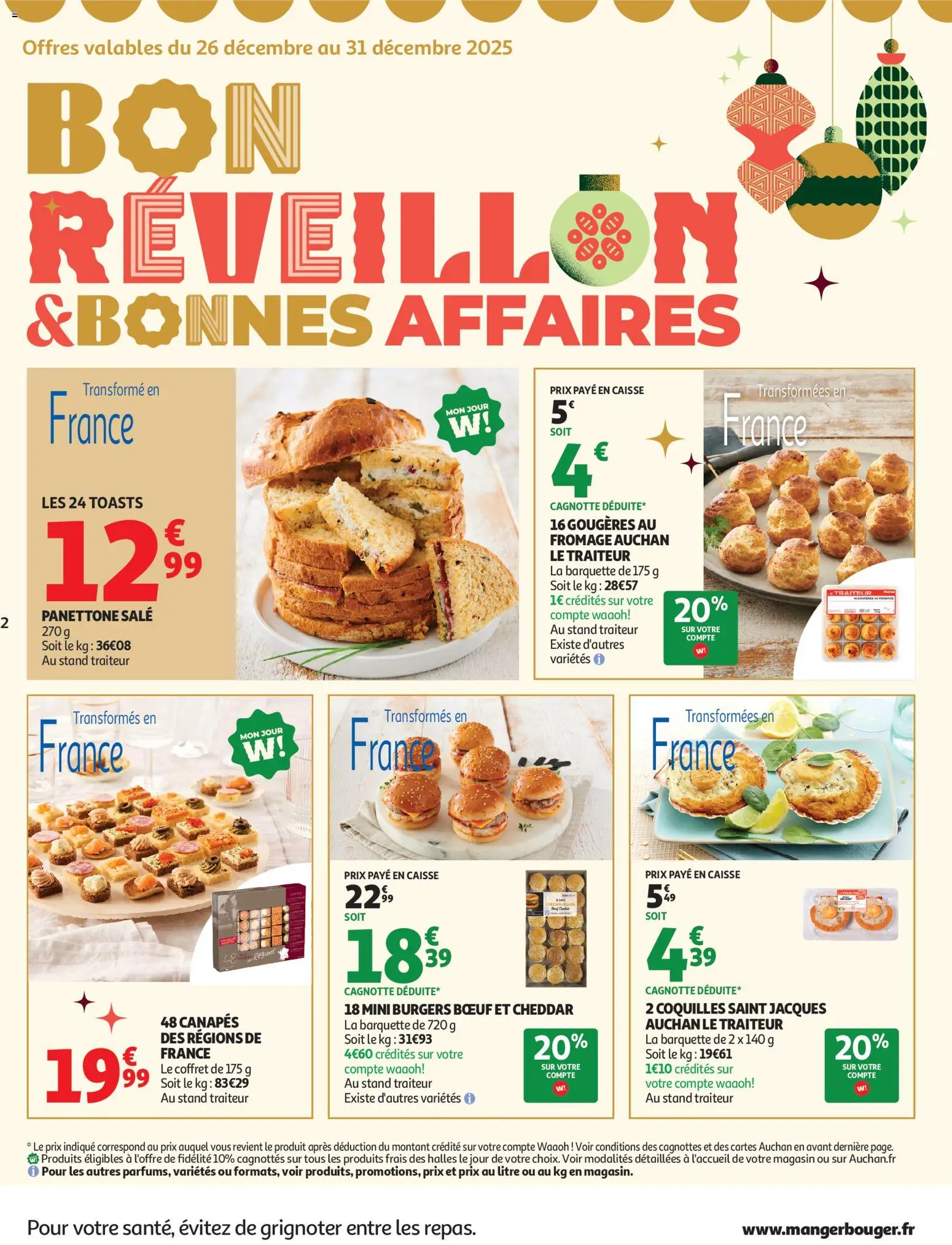 {H1} | Page: 2 | Produits: Panettone, Fromage, Mini burgers, Cheddar