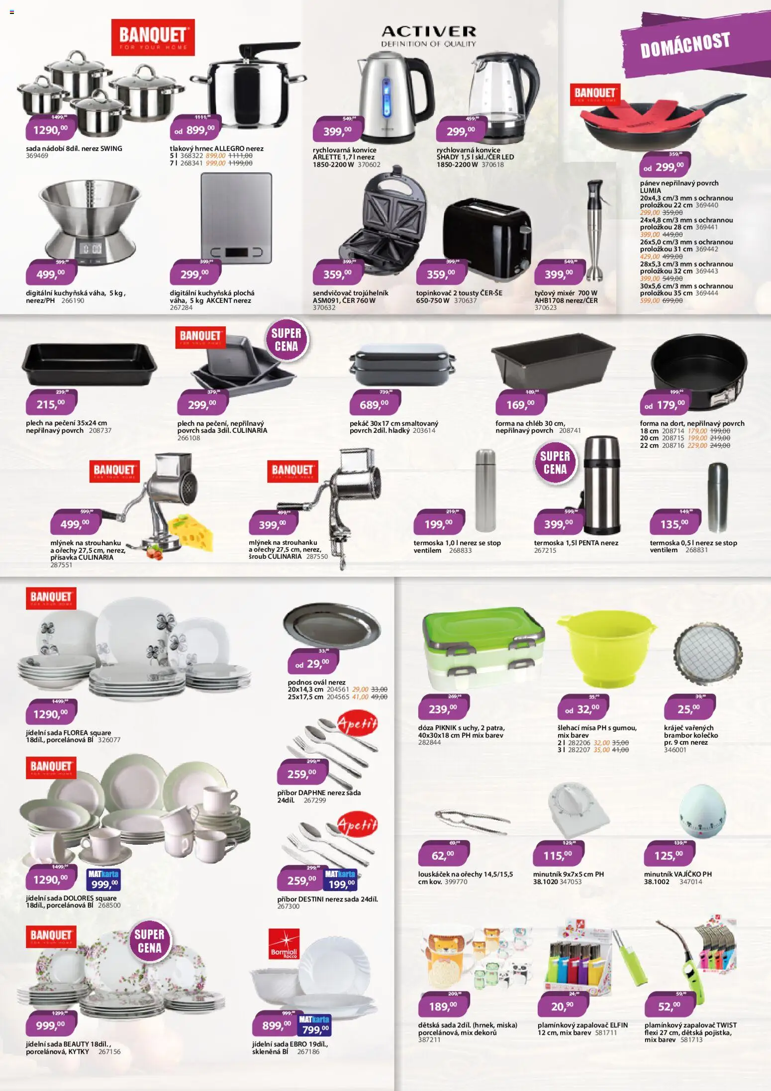 M.A.T. leták od 14.11.2025 | Strana: 4 | Produkty: Chléb, Sada nádobí, Topinkovač, Louskáček