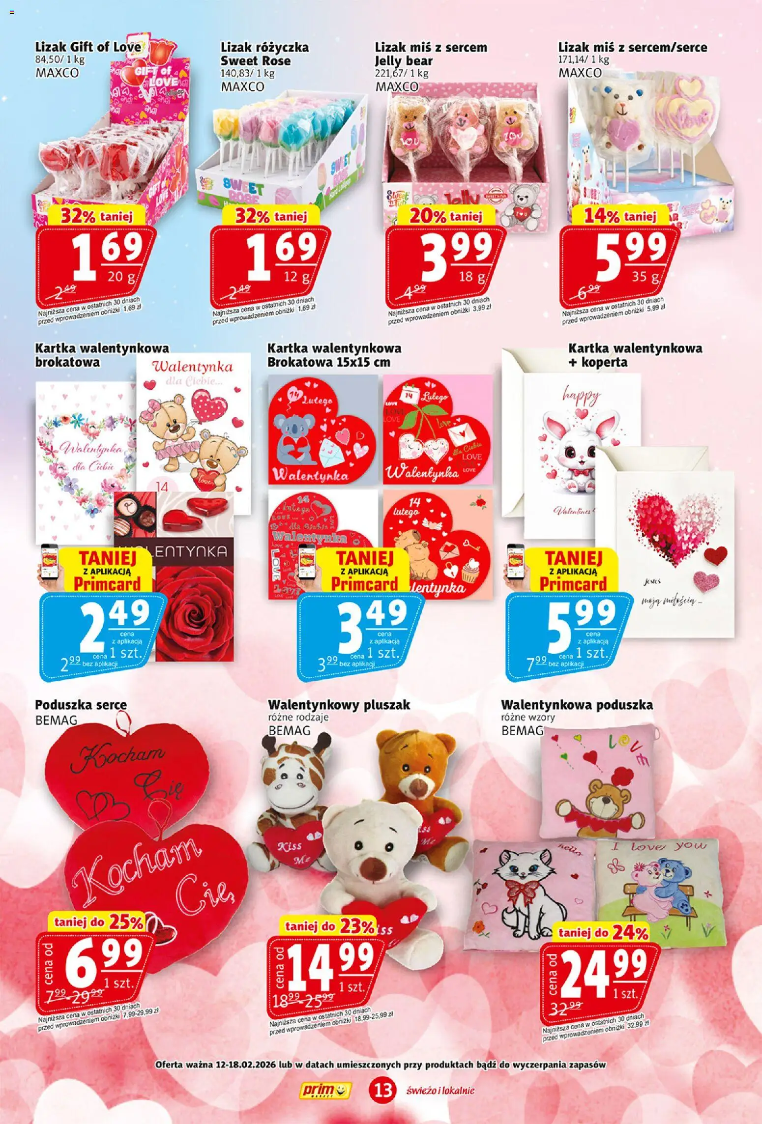 Prim Market Gazetka od 12.02.2026 | Strona: 13 | Produkty: Poduszka