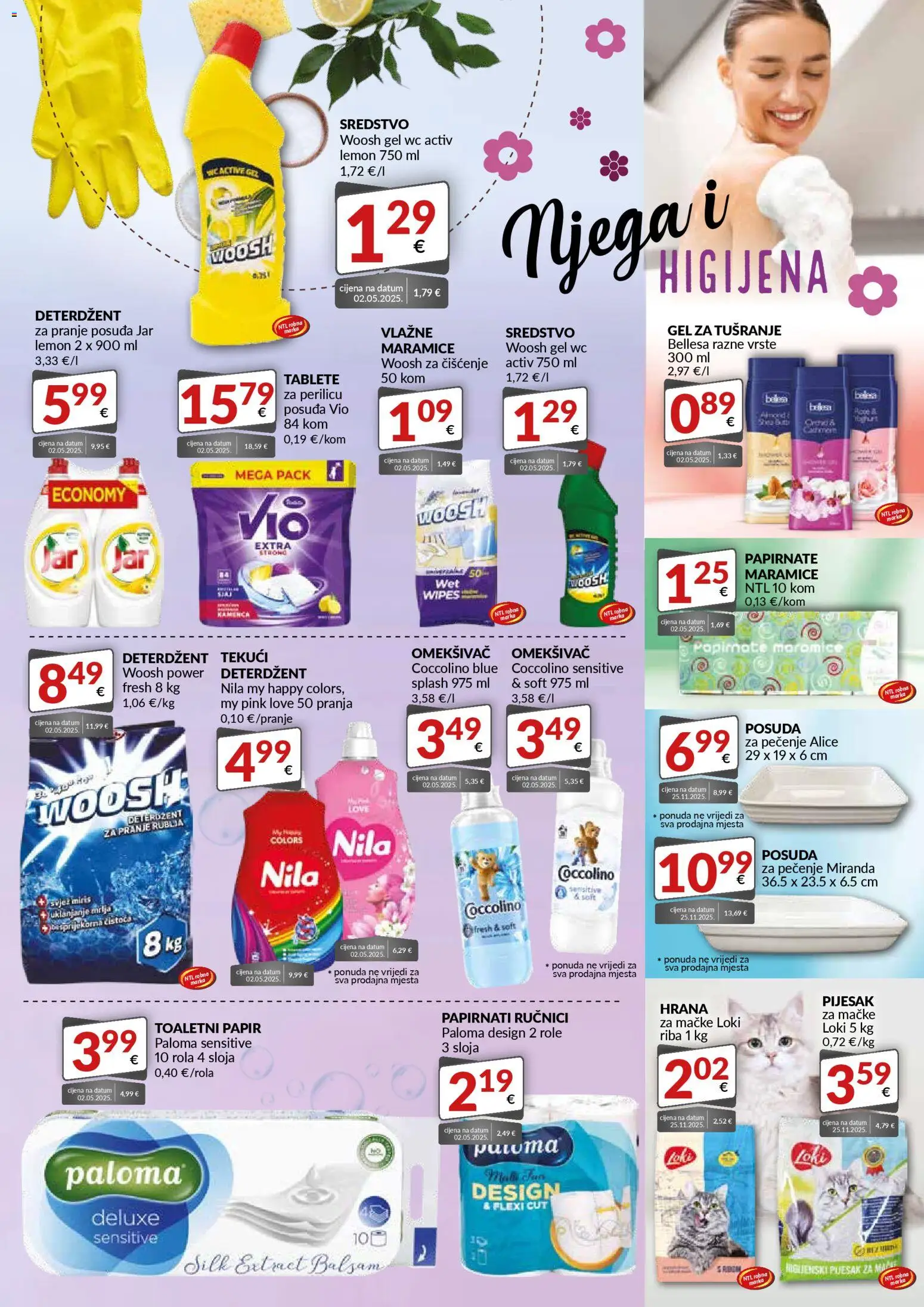 Bakmaz katalog | vrijedi od 07.01.2026 | Stranica: 7 | Proizvodi: Deterdžent, Papirnati ručnici, Jar, Nila