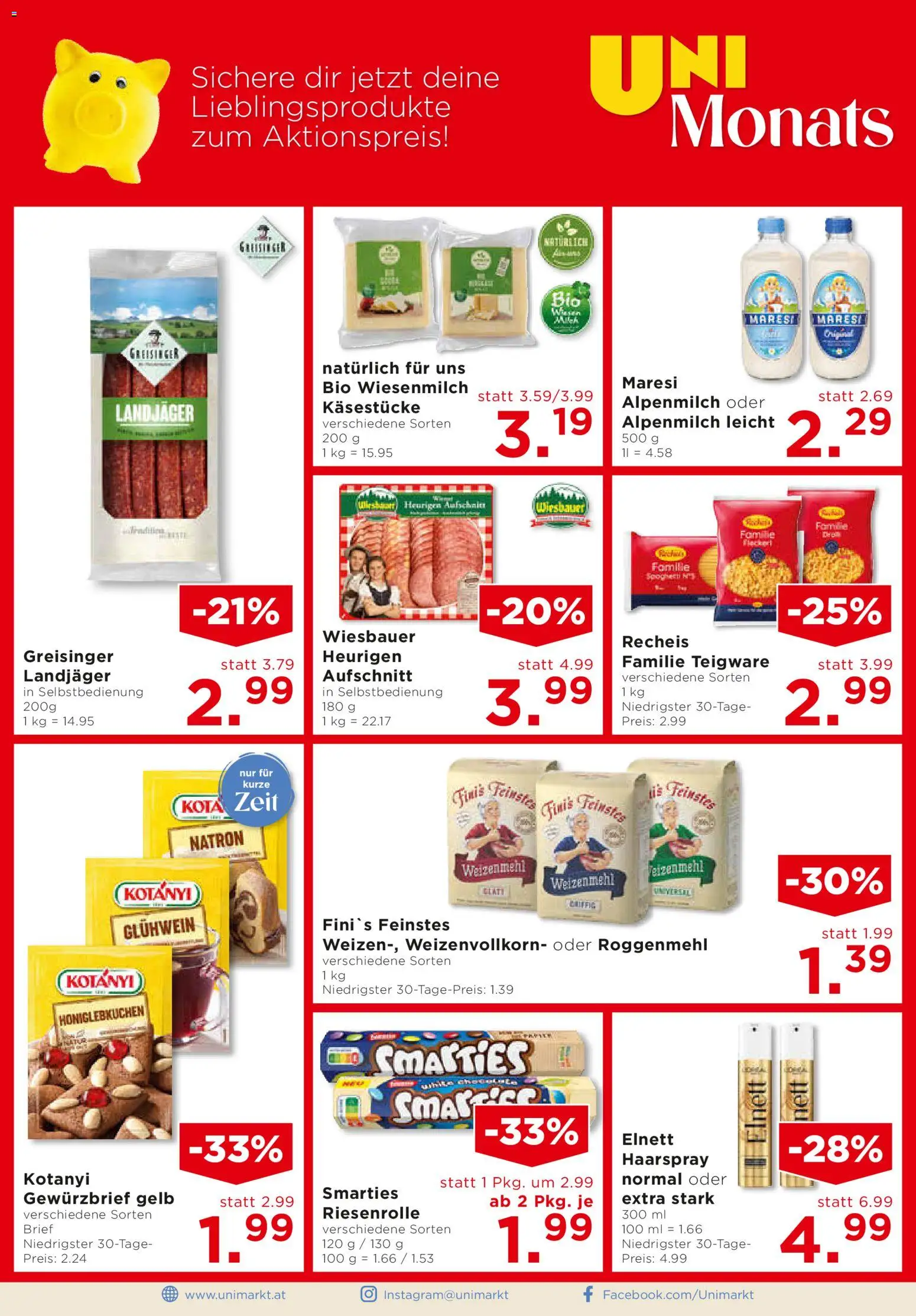 Unimarkt Ost gültig ab 29.10.2025 | Seite: 12 | Produkte: Haarspray