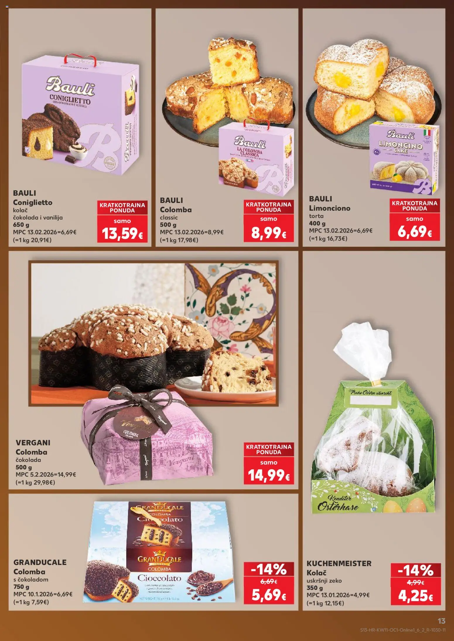 Kaufland katalog | vrijedi od 11.03.2026 | Stranica: 13 | Proizvodi: Čokolada, Torta