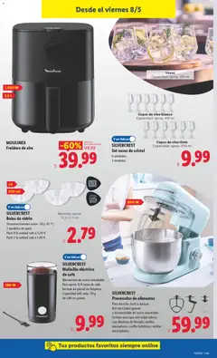 Vista previa MOULINEX Freidora de aire, Air fryer with 1.030 W power and 3,5 l capacity. válido desde el 04.05.2026 | Página: 25 | Productos: Café, Mezclador, Batidora, Freidora