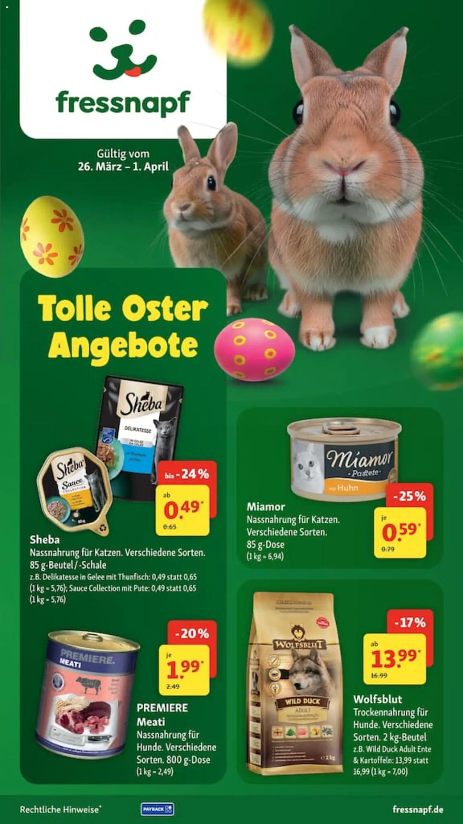 Fressnapf Prospekt 	 – gültig ab 26.03.2026 | Seite: 1