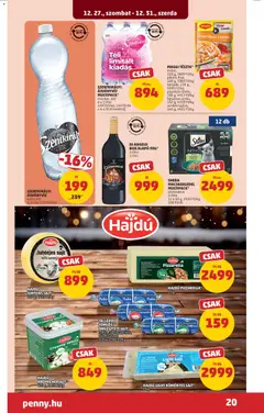 HAJDÚ JUHTEJES SAJT*, 200 g, 4495 Ft/kg - amely érvényes a következő dátumtól: 27.12.2025 | Oldal: 24