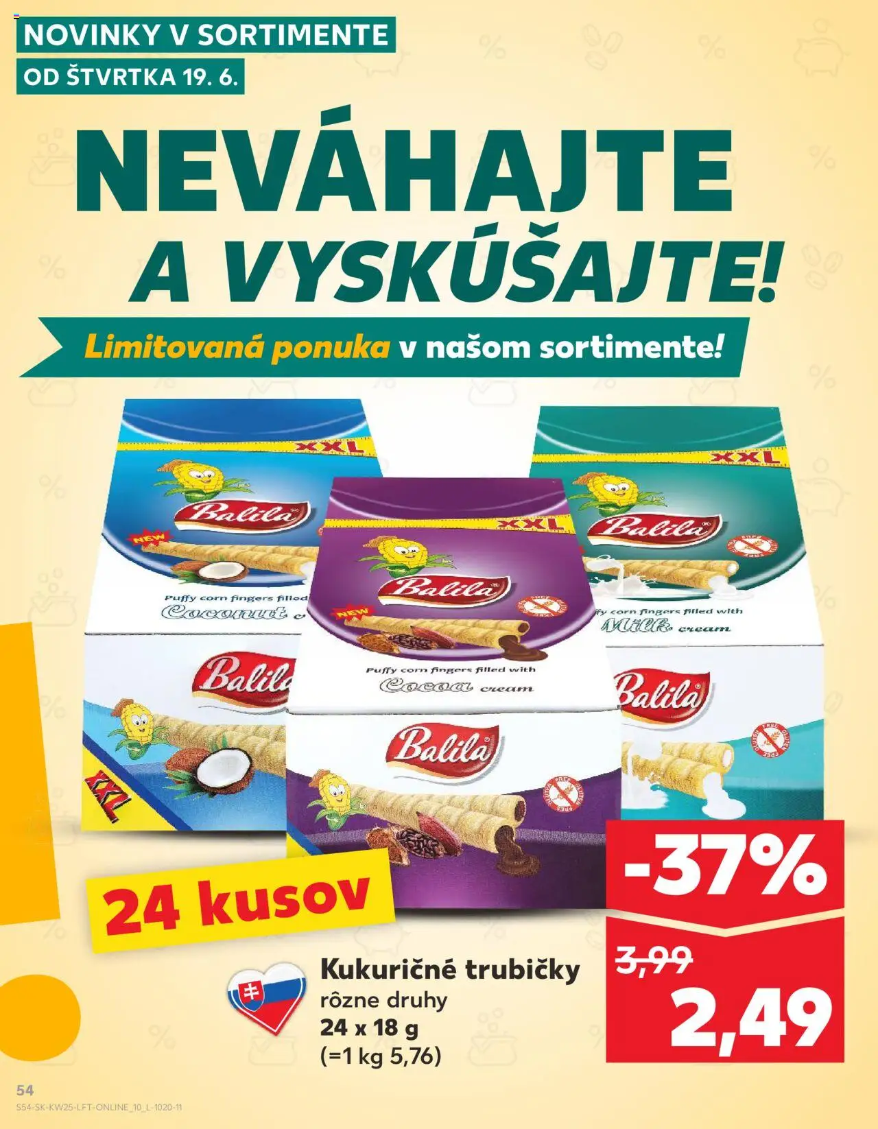 Nové Kaufland akcie – leták je platný od 19.06.2025 | Strana: 54