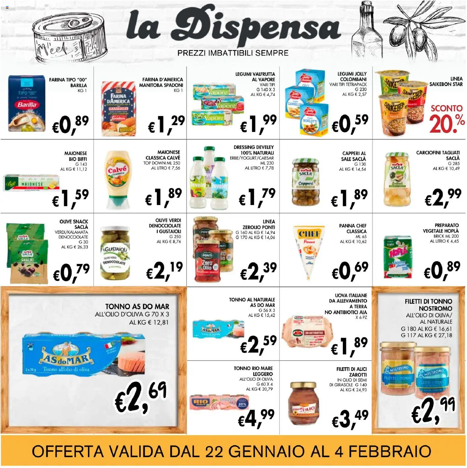 Volantino Coal del 22.01.2026 | Pagina: 15 | Prodotti: Maionese, Sale, Tonno al naturale, Alici