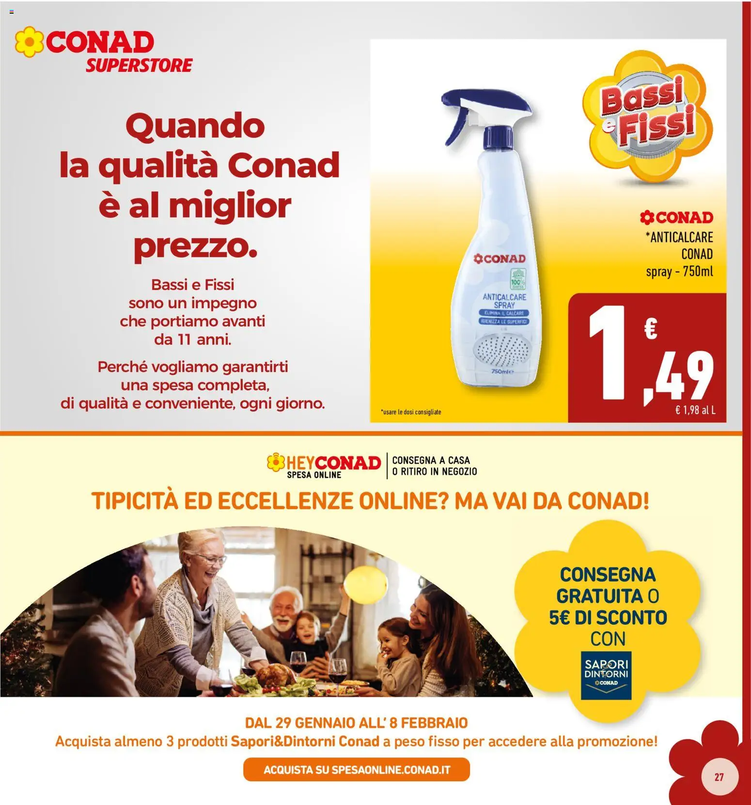 Volantino Conad del 29.01.2026 | Pagina: 27 | Prodotti: Anticalcare