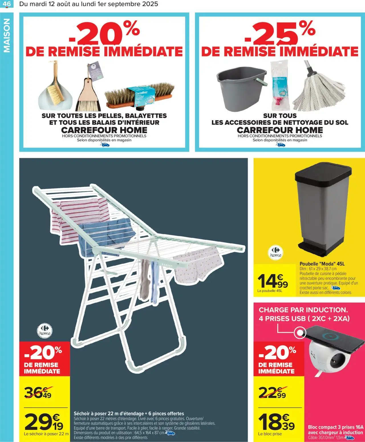  | Page: 48 | Produits: USB, Séchoir, Porte, Prise