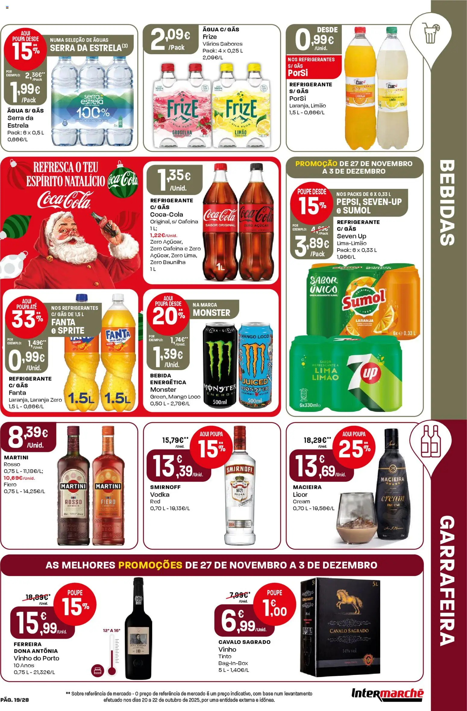 Intermarché Black Friday │ válido de 27.11.2025 | Página: 19 | Produtos: Fanta, Vinho, Açúcar, Vodka
