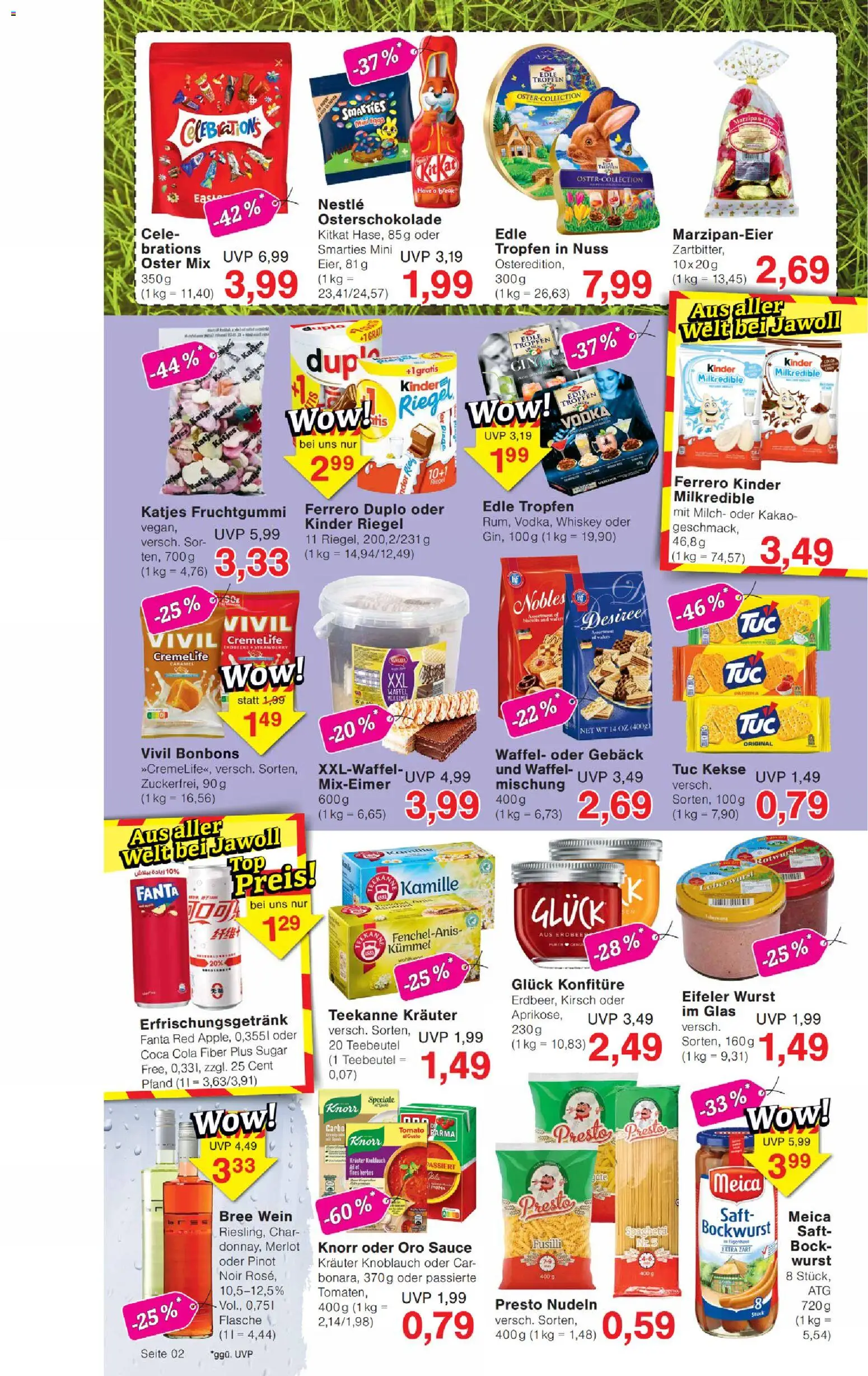 Wiglo Wunderland Prospekt – gültig ab 23.02.2026 | Seite: 2 | Produkte: Merlot, Katjes, Teekanne, Wein