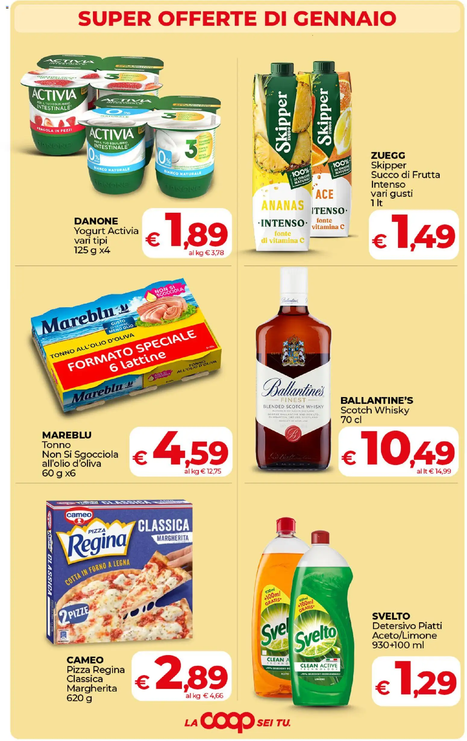 Volantino COOP del 17.01.2026 | Pagina: 3 | Prodotti: Yogurt, Succo, Ananas, Succo di frutta