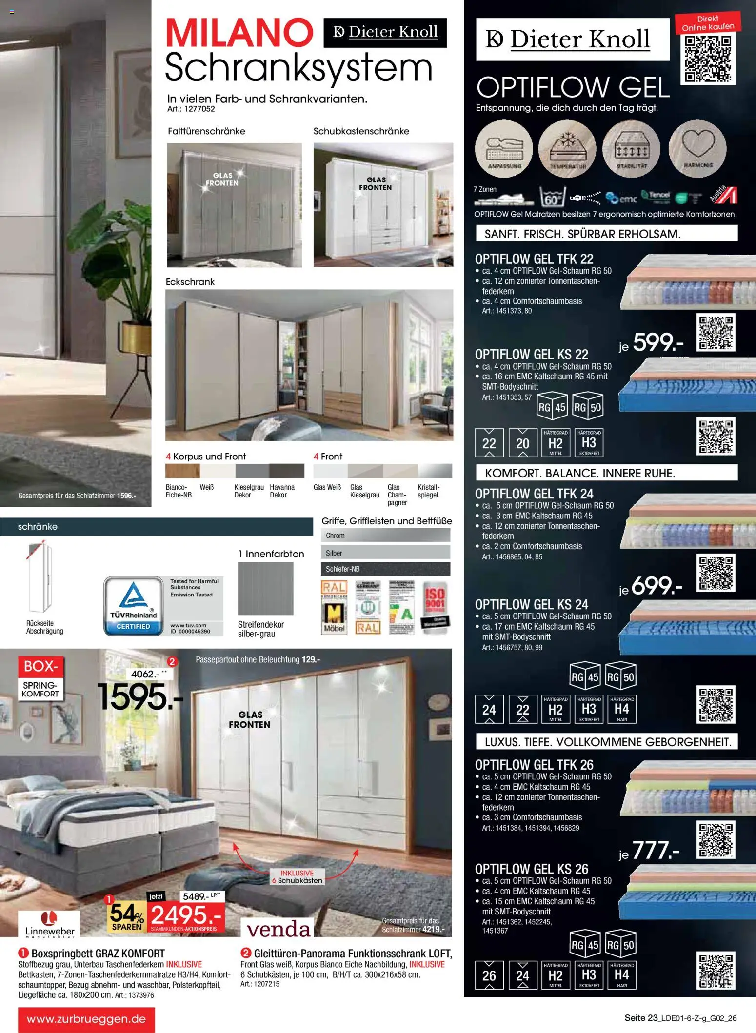Zurbrüggen Große Marken-Sensation – gültig ab 31.01.2026 | Seite: 25 | Produkte: Boxspringbett, Box, Spiegel