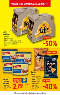 Doritos Chips, nacho cheese of sweet chili pepper, 2 x 170 g - Voorbeeld van een folder van Lidl, geldig van 29.10.2025 | Pagina: 17
