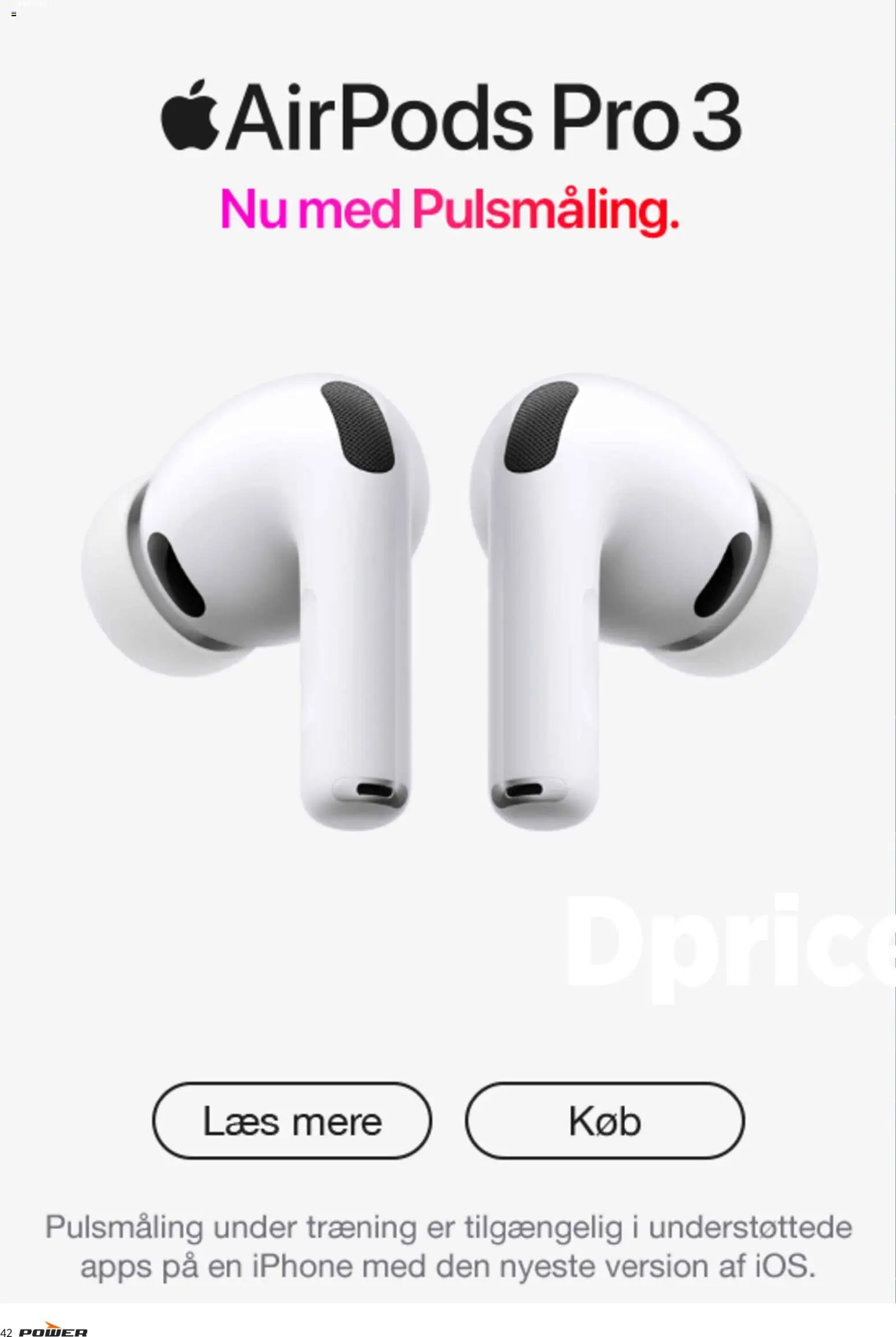 Power tilbudsavis – gyldig fra 24.04.2026 | Side: 42 | Produkter: Airpods